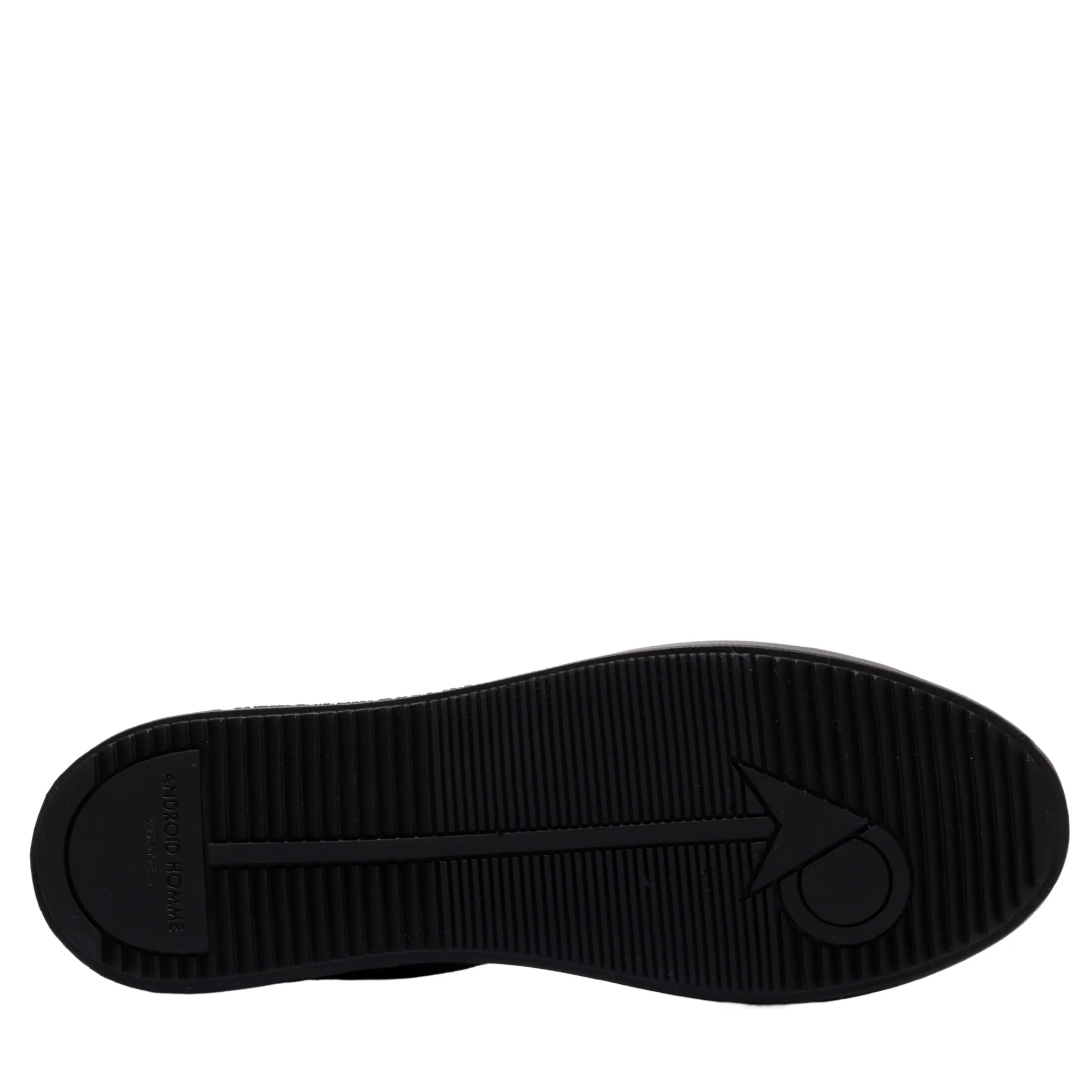 Mens Android Homme Black Zuma Gomma Leather Reflective Trainers - Image 6