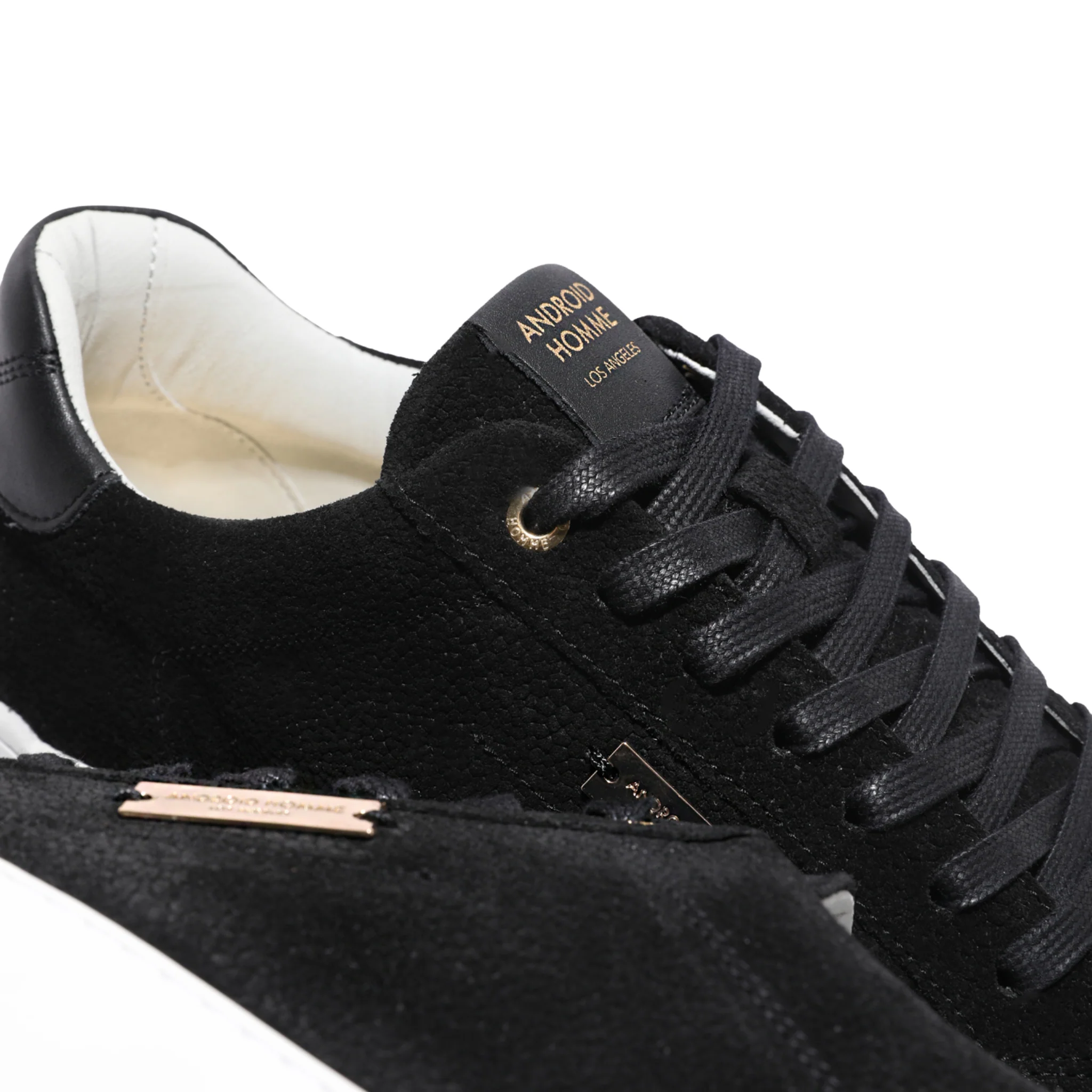 Mens Android Homme Black Zuma Jumbo Stingray Suede Trainers - Image 2