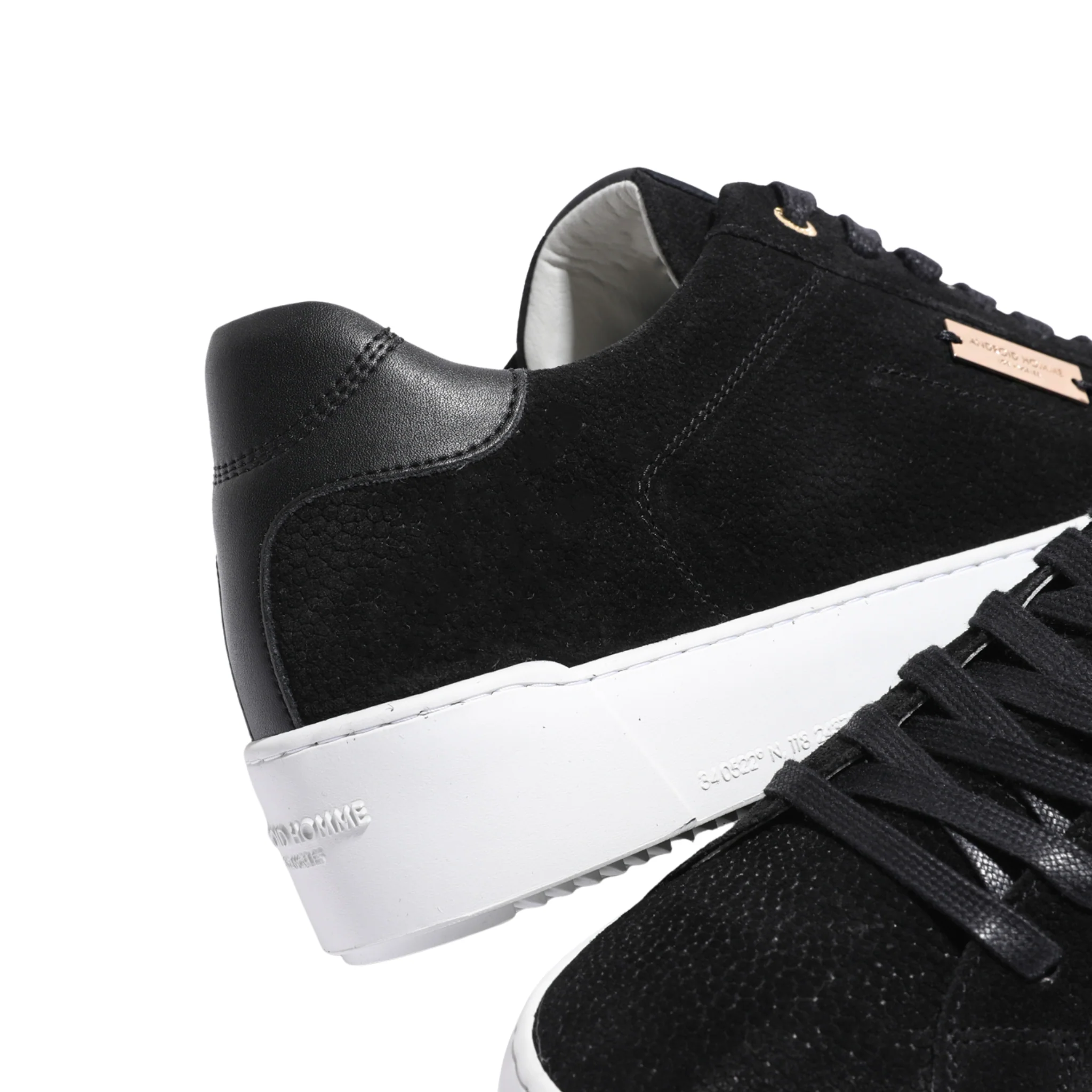 Mens Android Homme Black Zuma Jumbo Stingray Suede Trainers - Image 4