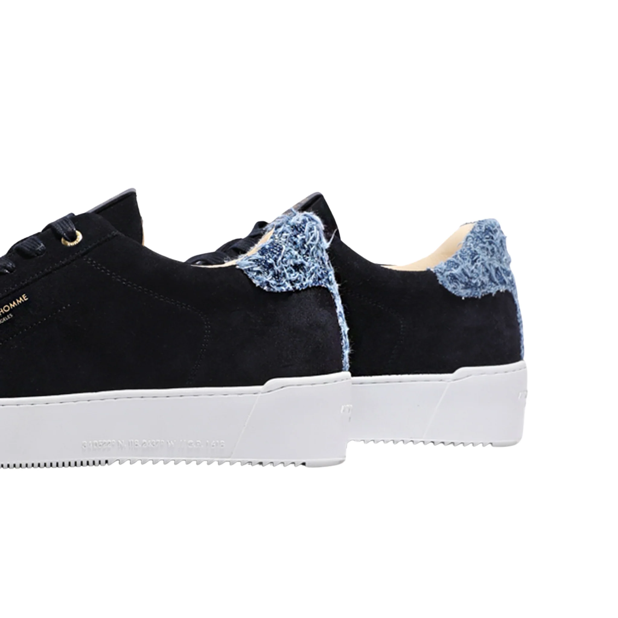 Mens Android Homme Navy/Blue Denim Zuma Suede Trainers - Image 4