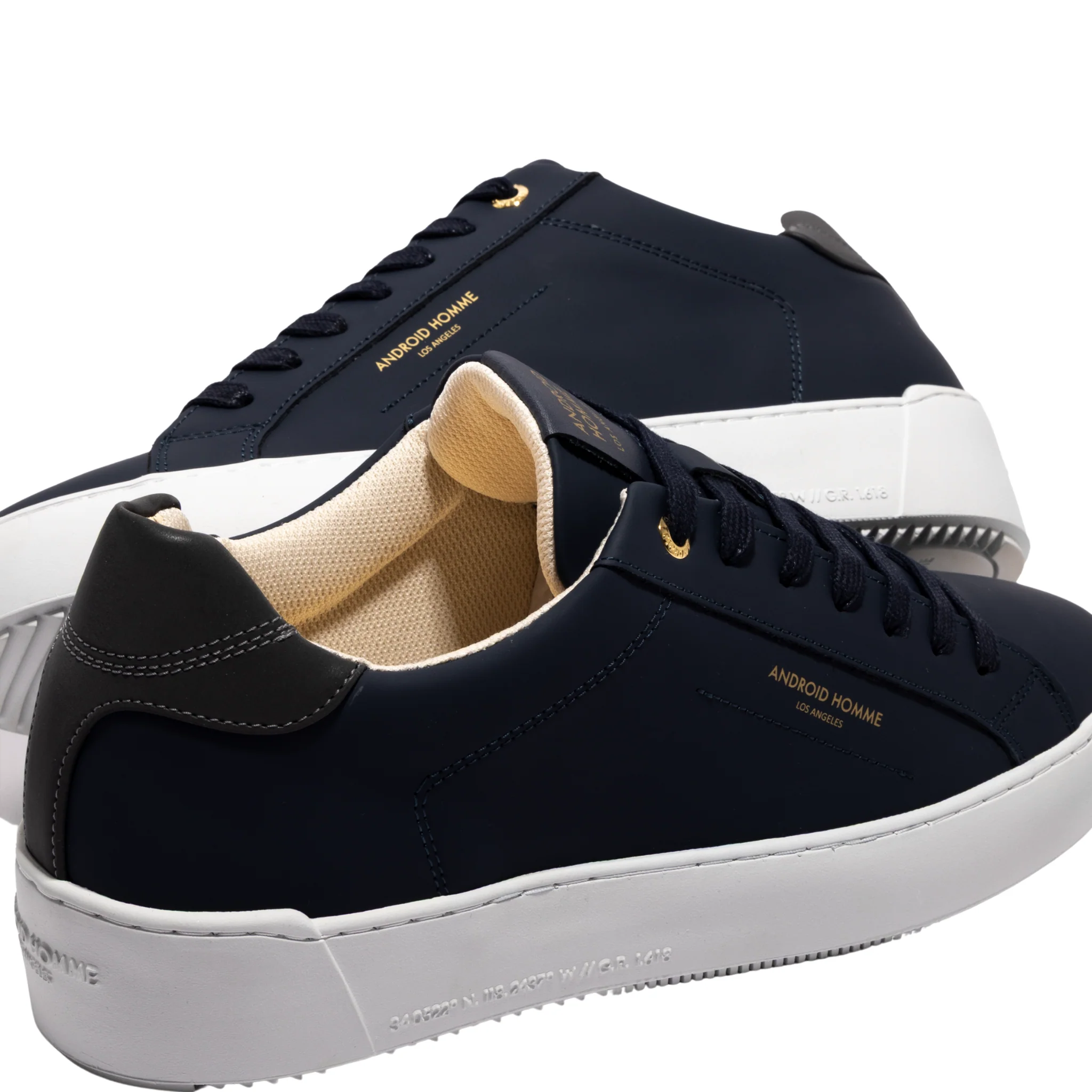 Mens Android Homme Navy Gomma Zuma Trainers - Image 4