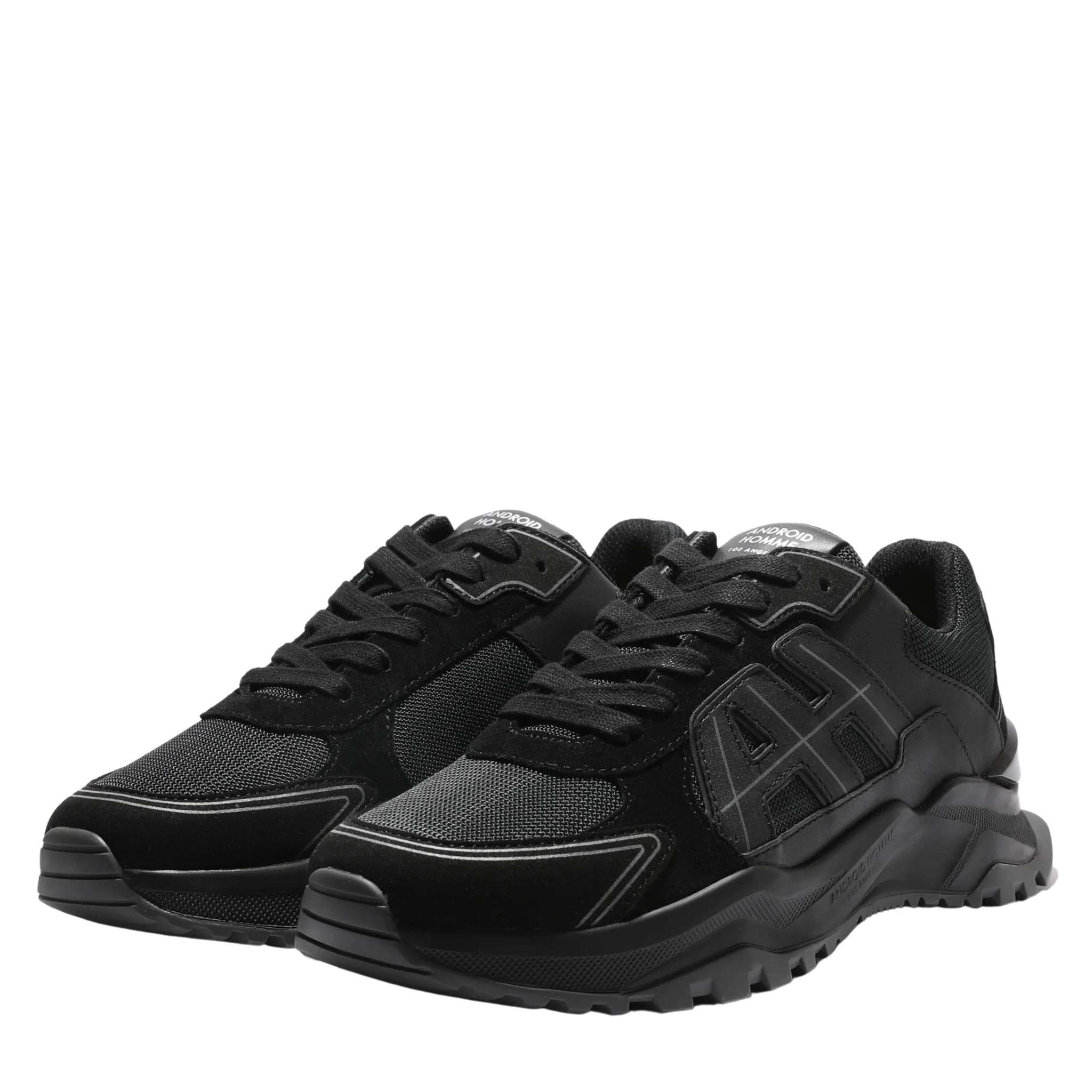 Mens Android Homme Triple Black AH One Trainers - Image 2