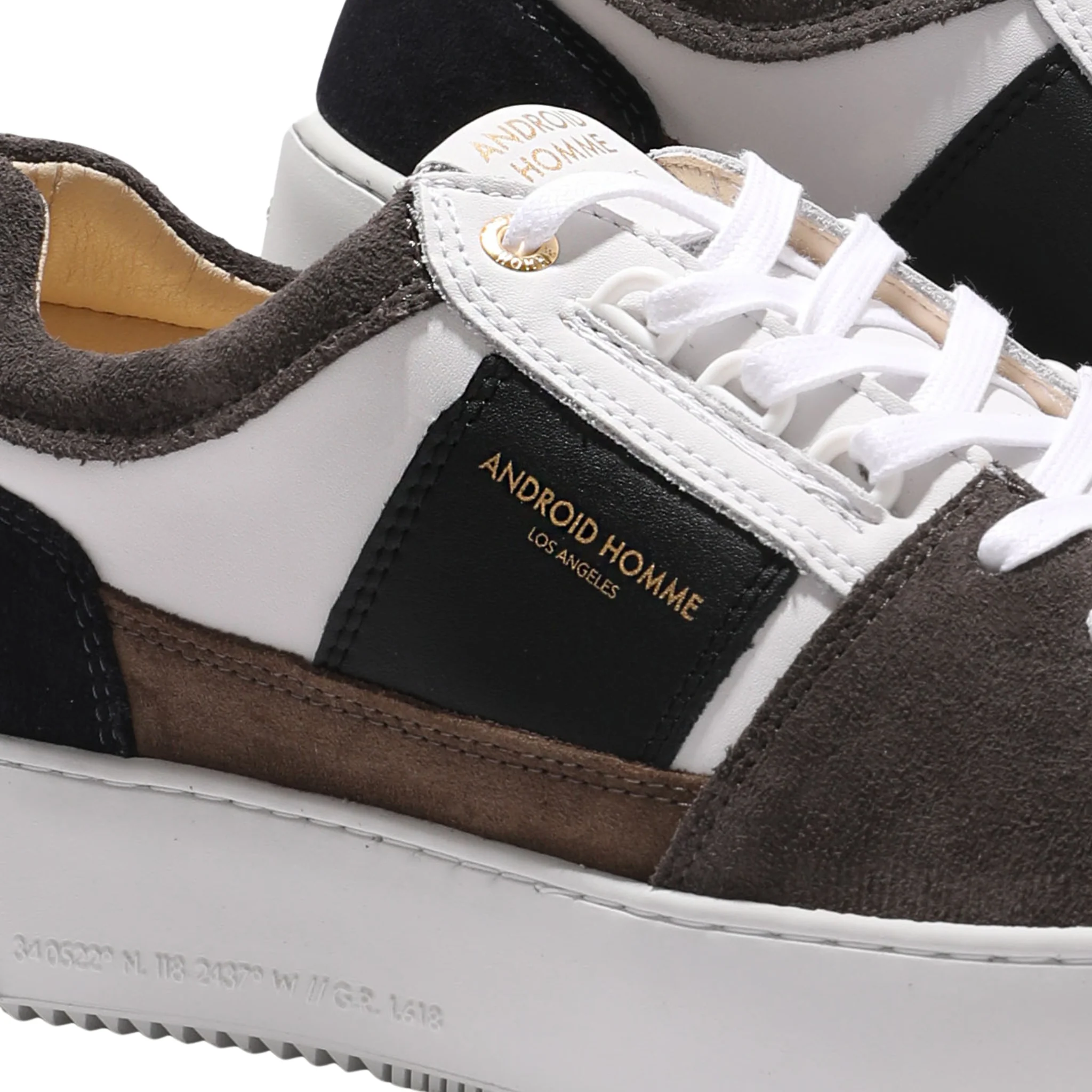 Mens Android Homme White/Navy/Grey/Taupe Point Dume Trainers - Image 5
