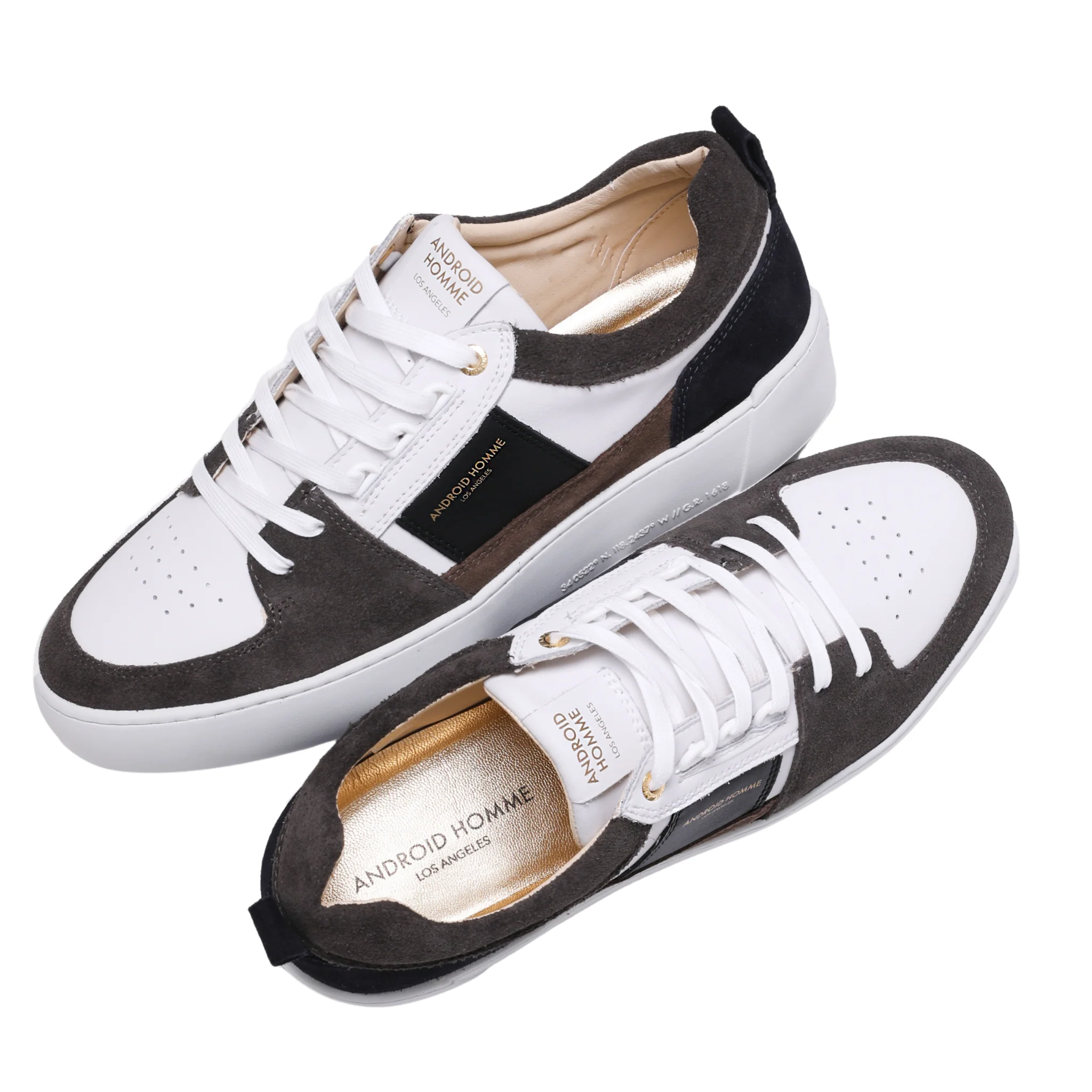 Mens Android Homme White/Navy/Grey/Taupe Point Dume Trainers - Image 7