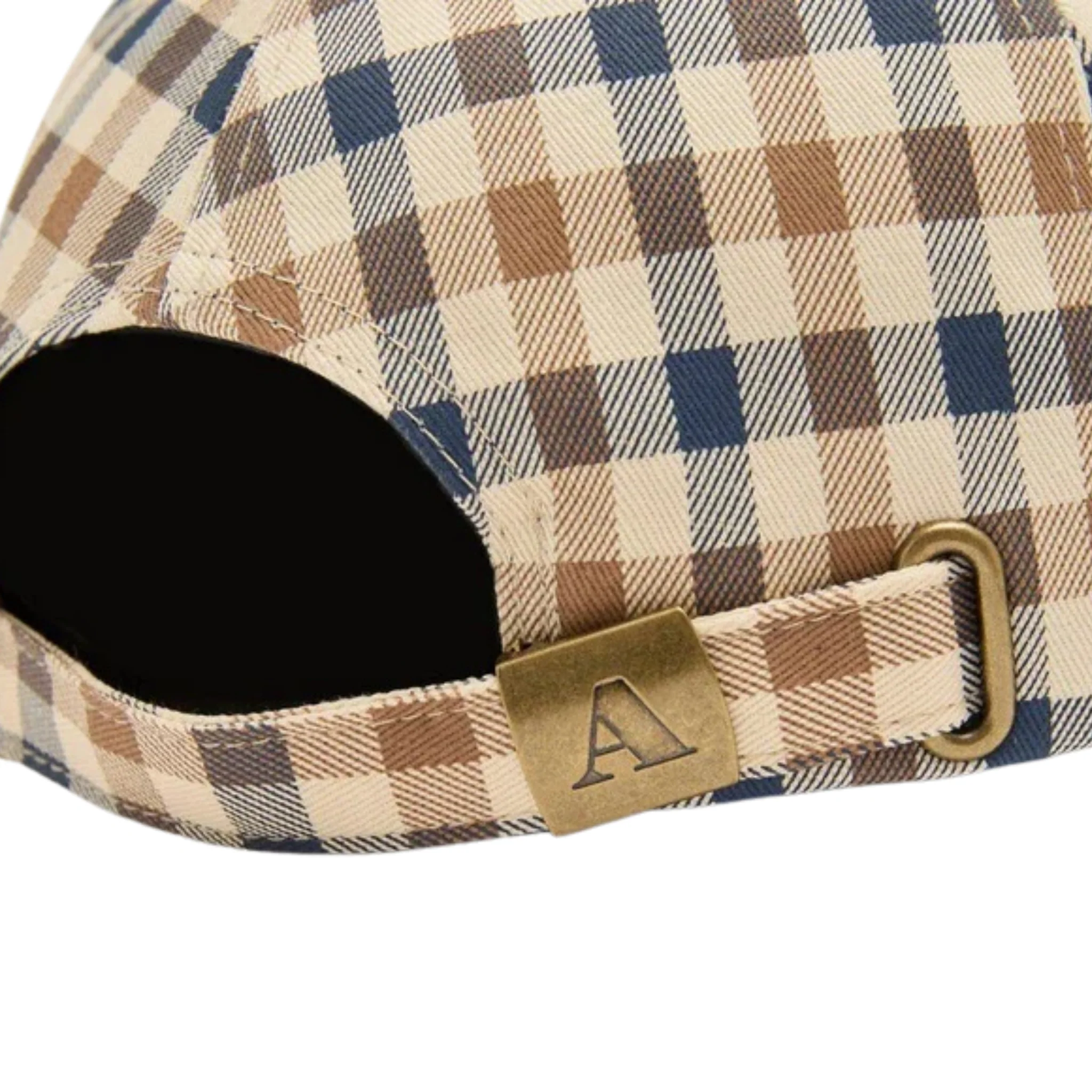 Mens Aquascutum Cotton Club Check Cap - Image 2