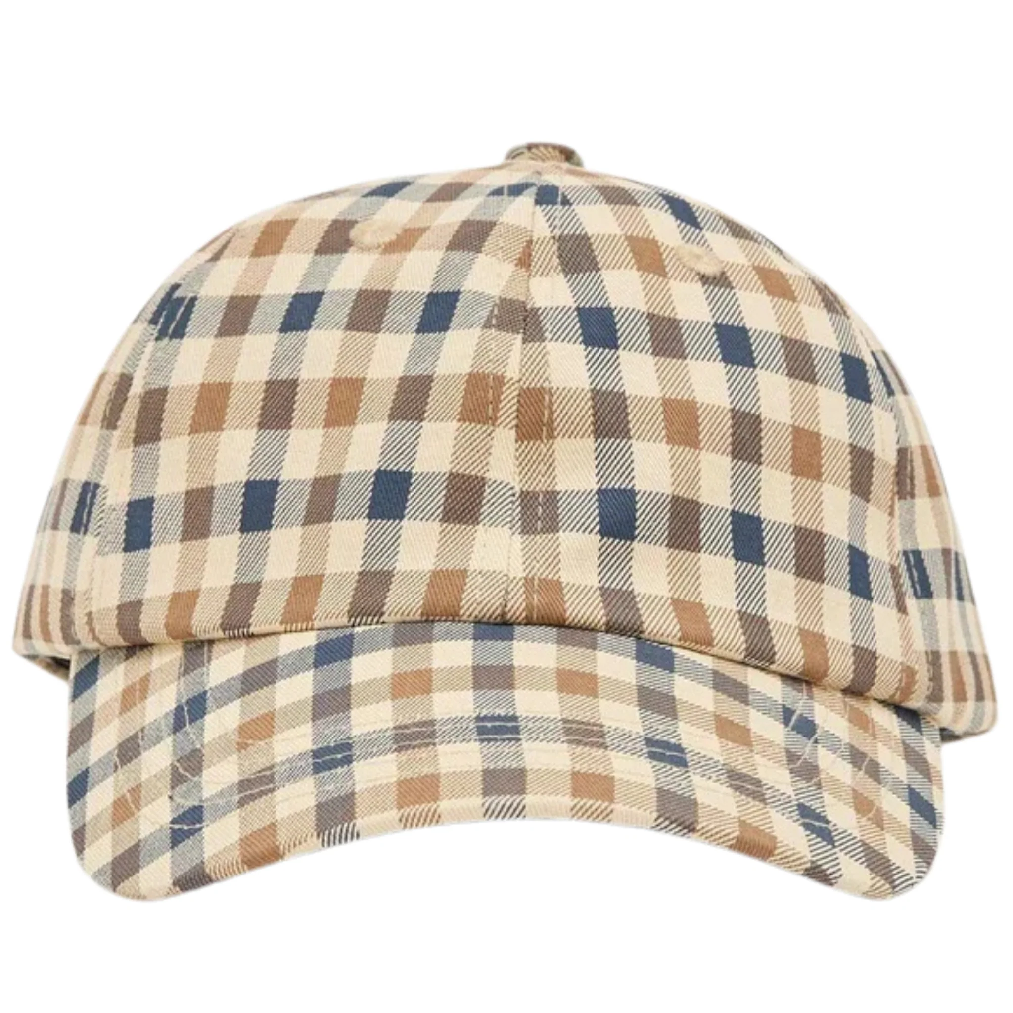 Mens Aquascutum Cotton Club Check Cap - Image 3