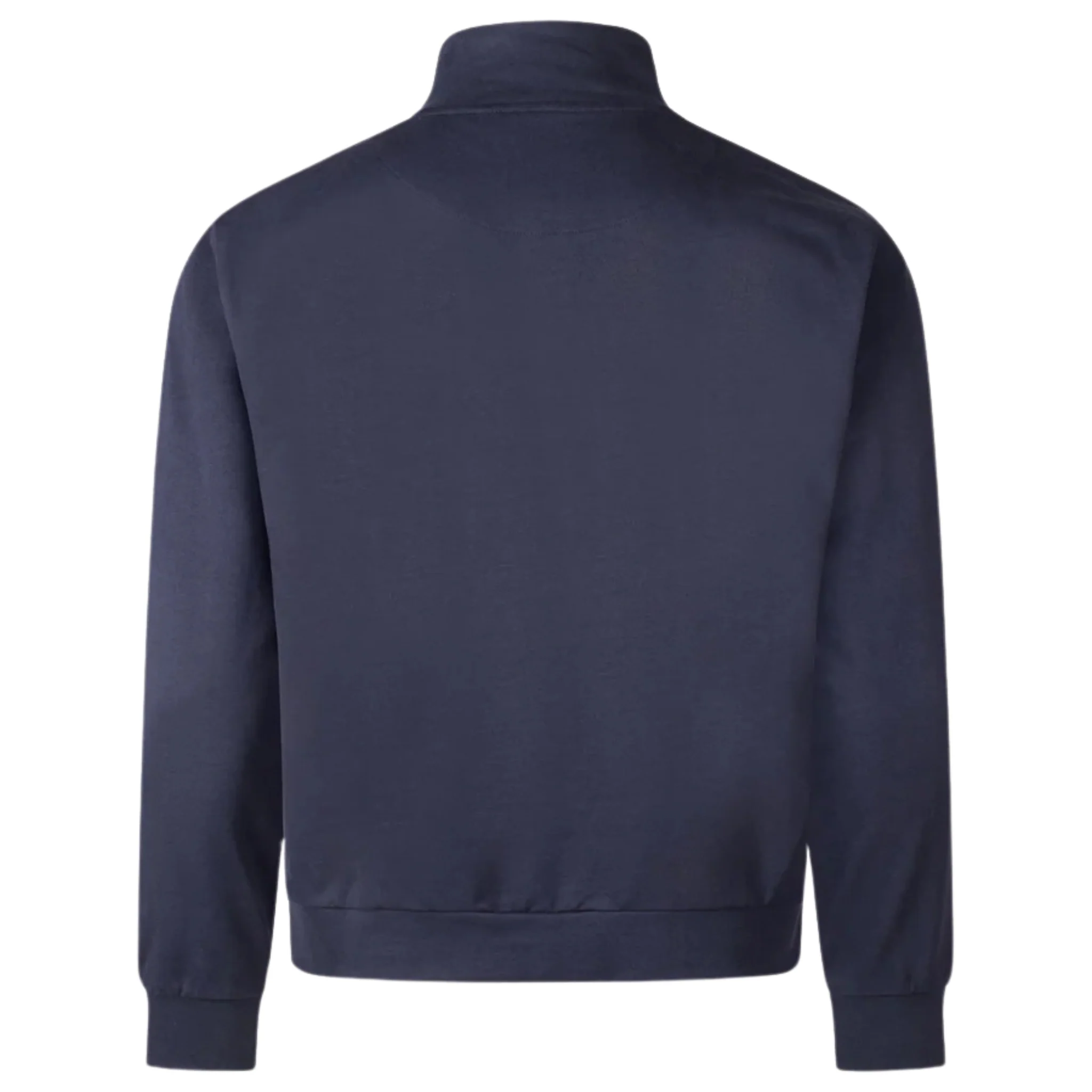 Mens Aquascutum Navy Shoulder Patch Zip Through Sweatshirt - Image 3