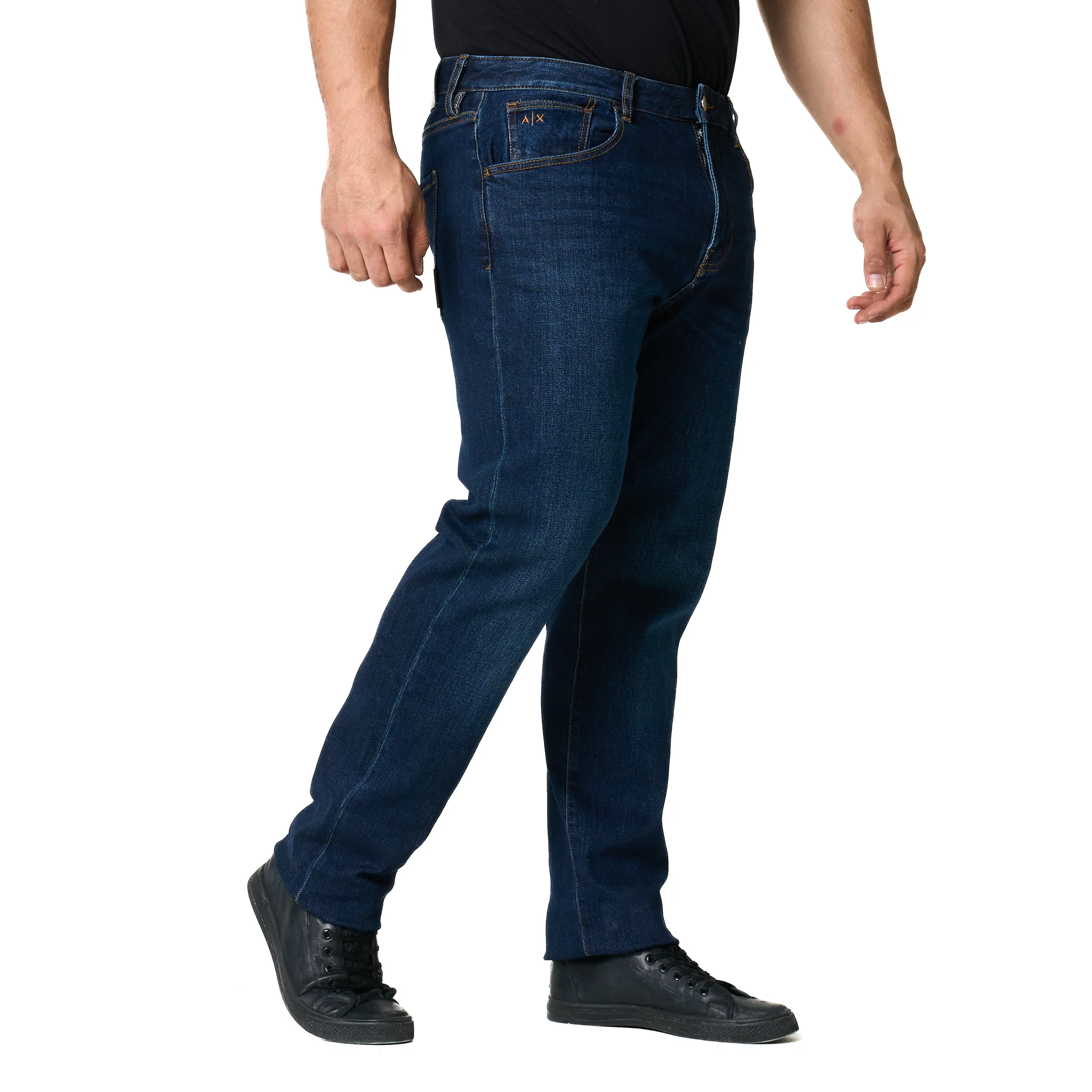 Mens Armani Exchange Dark Blue 069 Regular Fit Jeans - Image 6