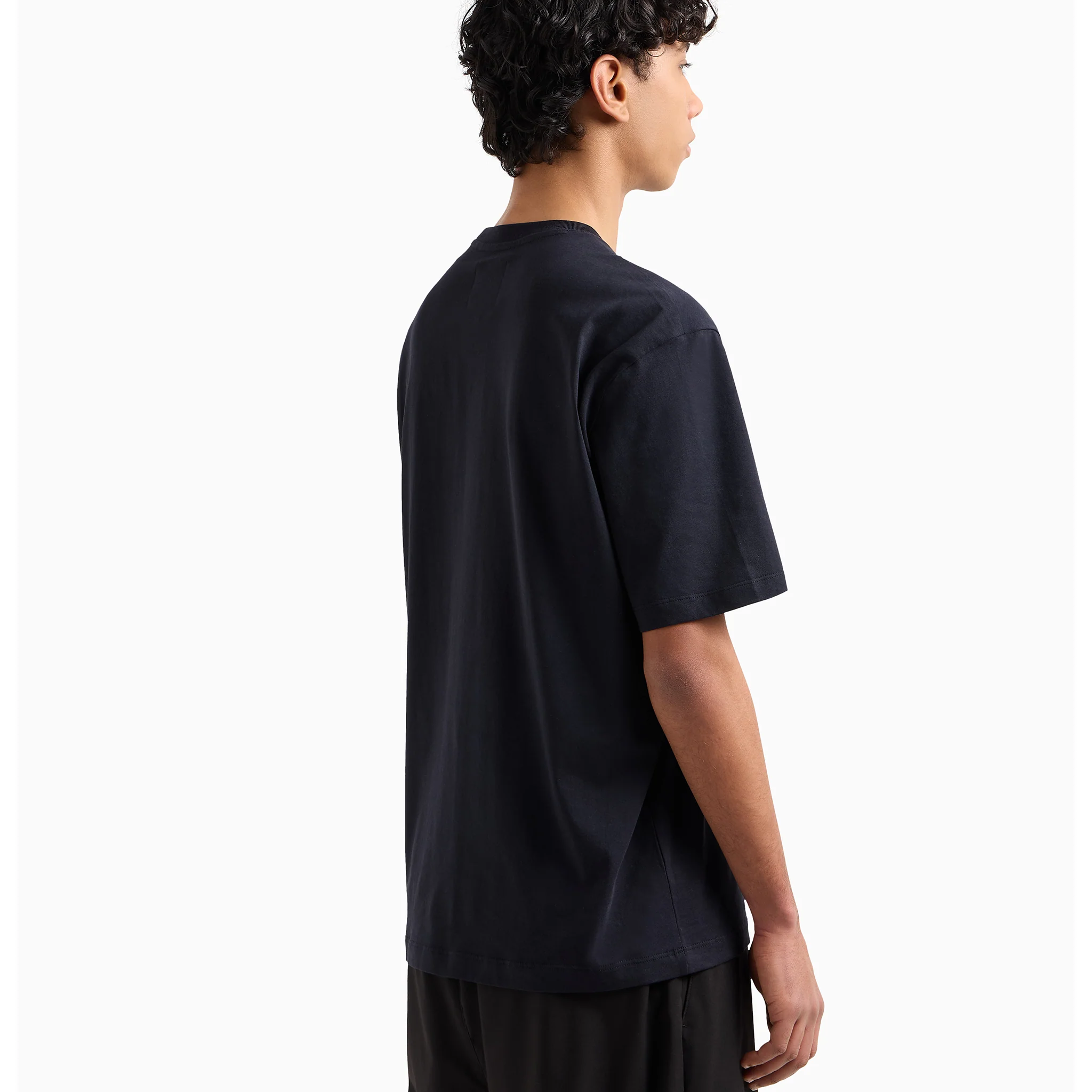 Mens Armani Exchange Deep Navy Centre Icon S/s T Shirt - Image 3