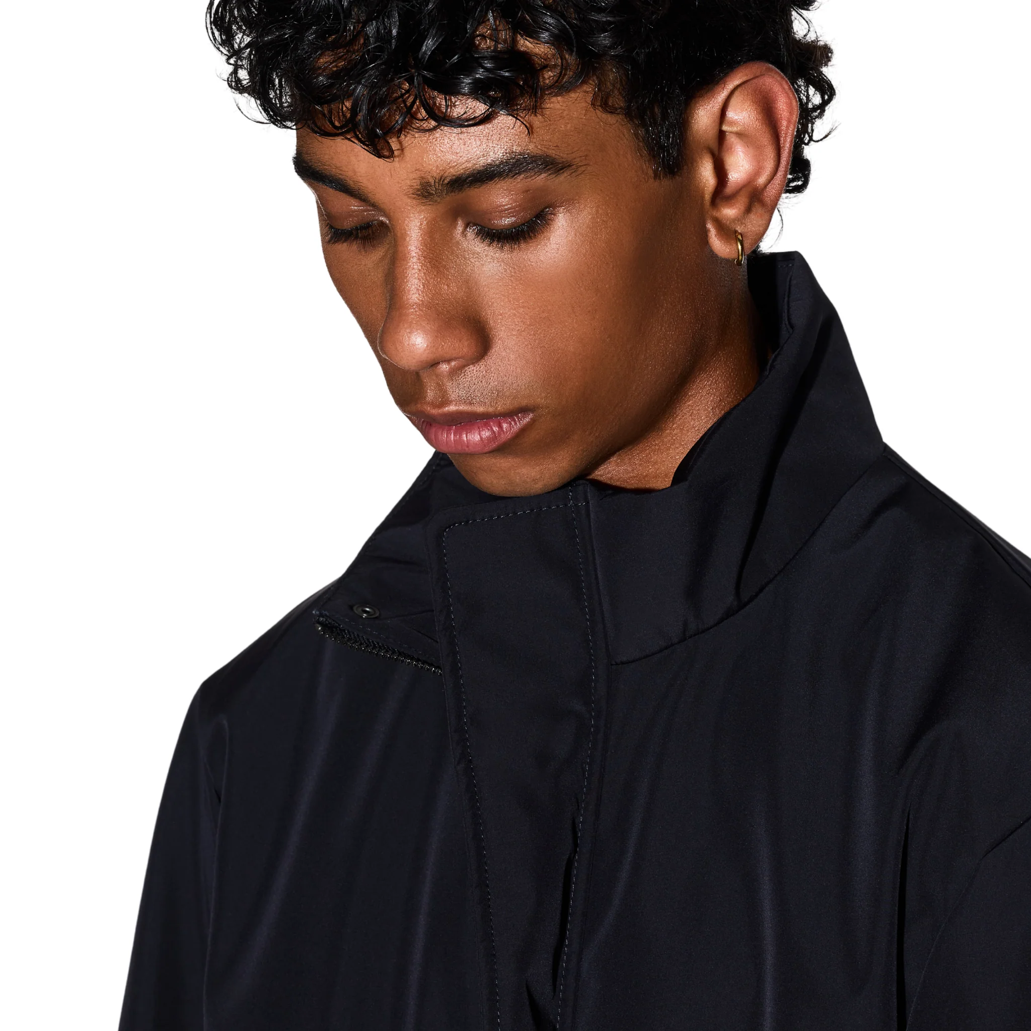 Mens Armani Exchange Deep Navy Trench Coat - Image 3