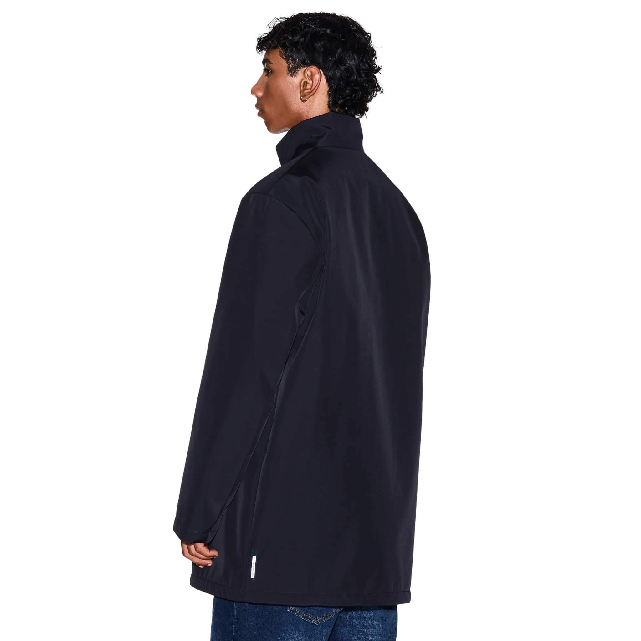 Mens Armani Exchange Deep Navy Trench Coat - Image 5