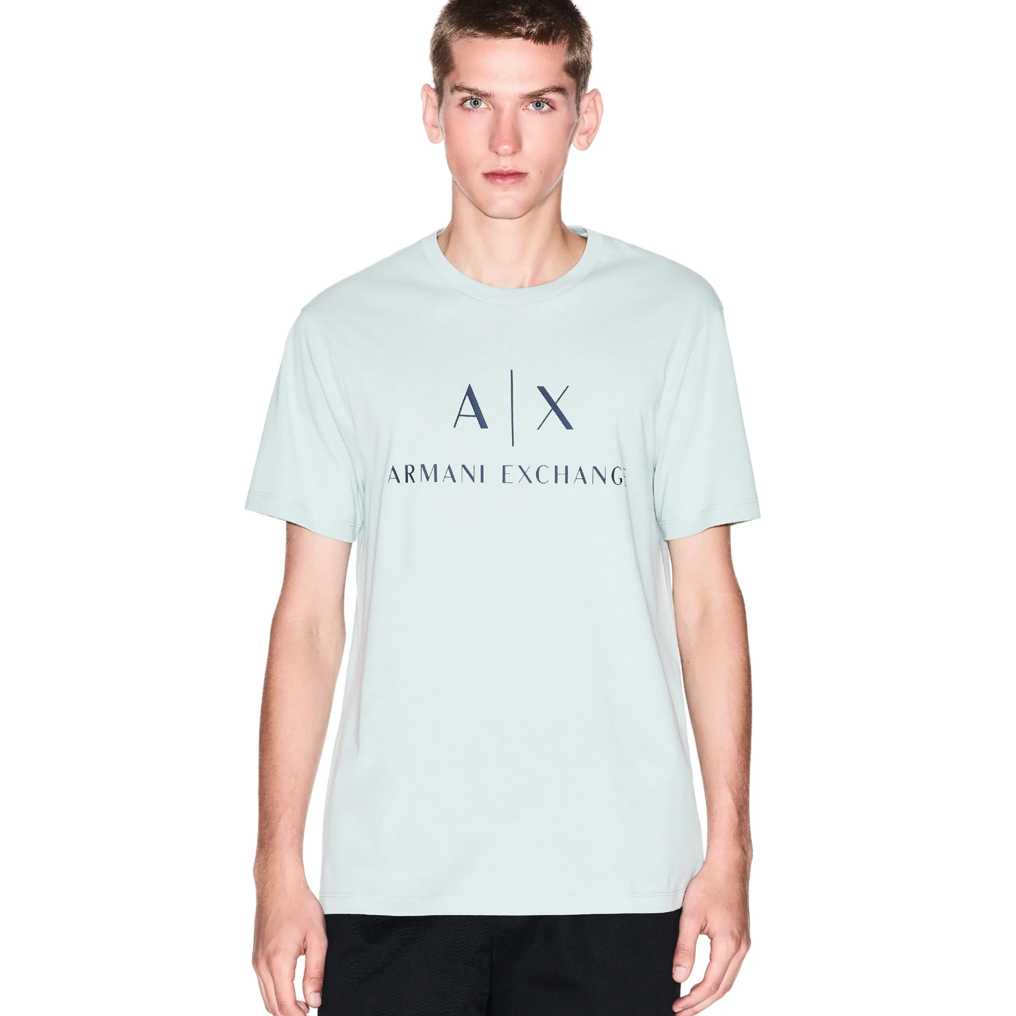 Mens Armani Exchange Mint Core Logo S/s T Shirt - Image 2