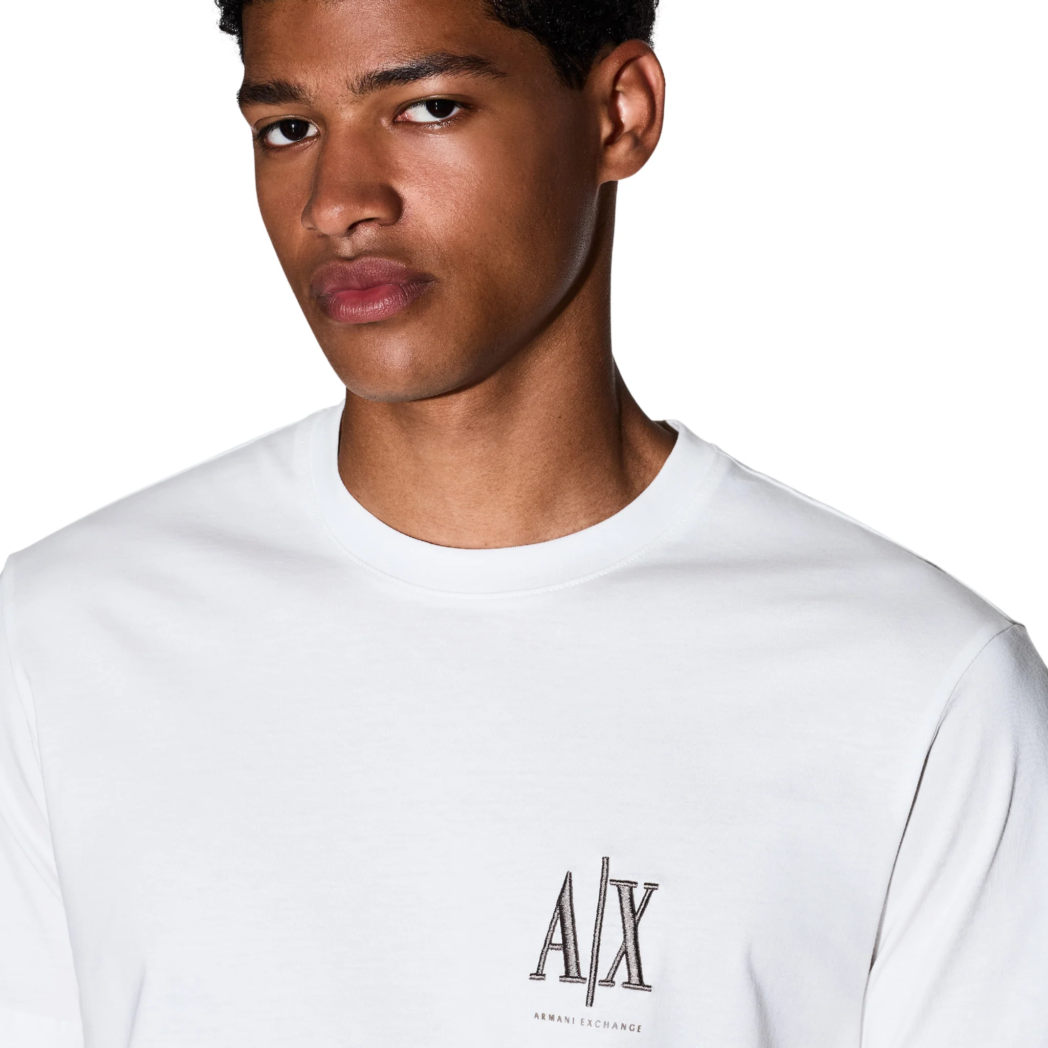 Mens Armani Exchange Off White Icon Project S/s T Shirt - Image 4