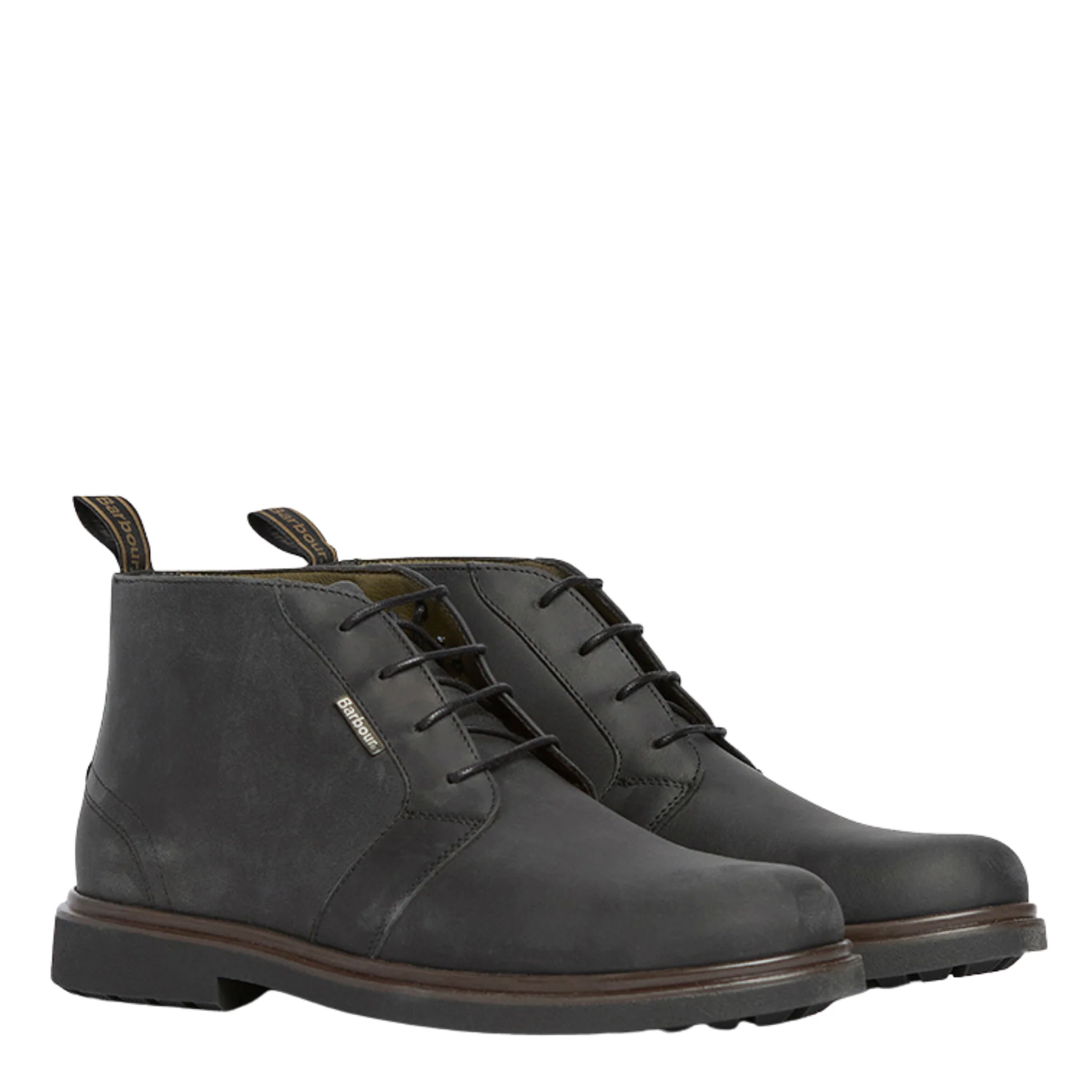 Mens Barbour Black Meays Chukka Boots - Image 3