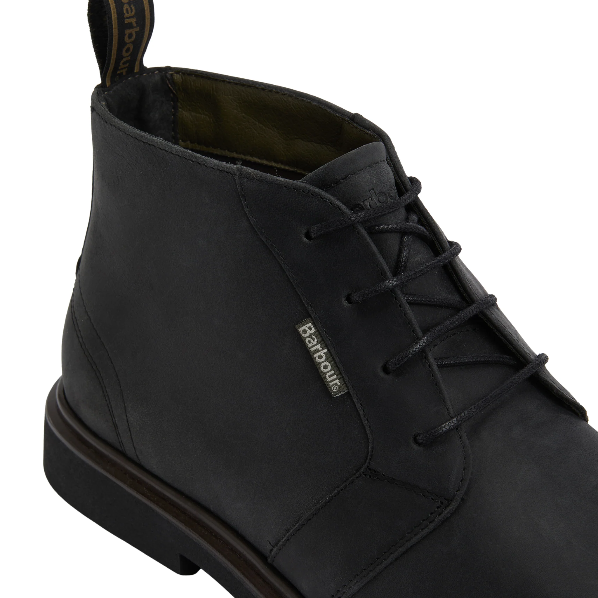 Mens Barbour Black Meays Chukka Boots - Image 4