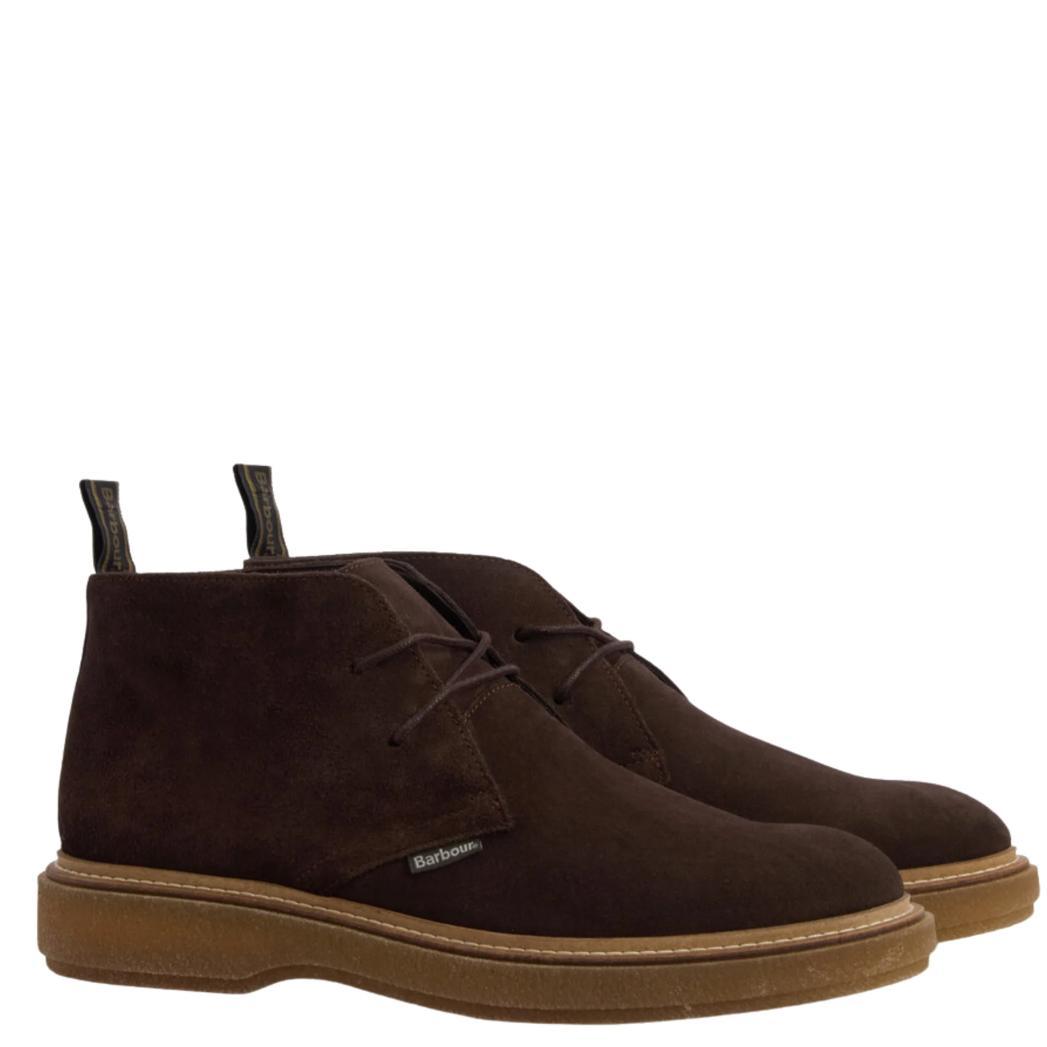 Mens Barbour Chocolate Suede Blaine Boots - Image 3