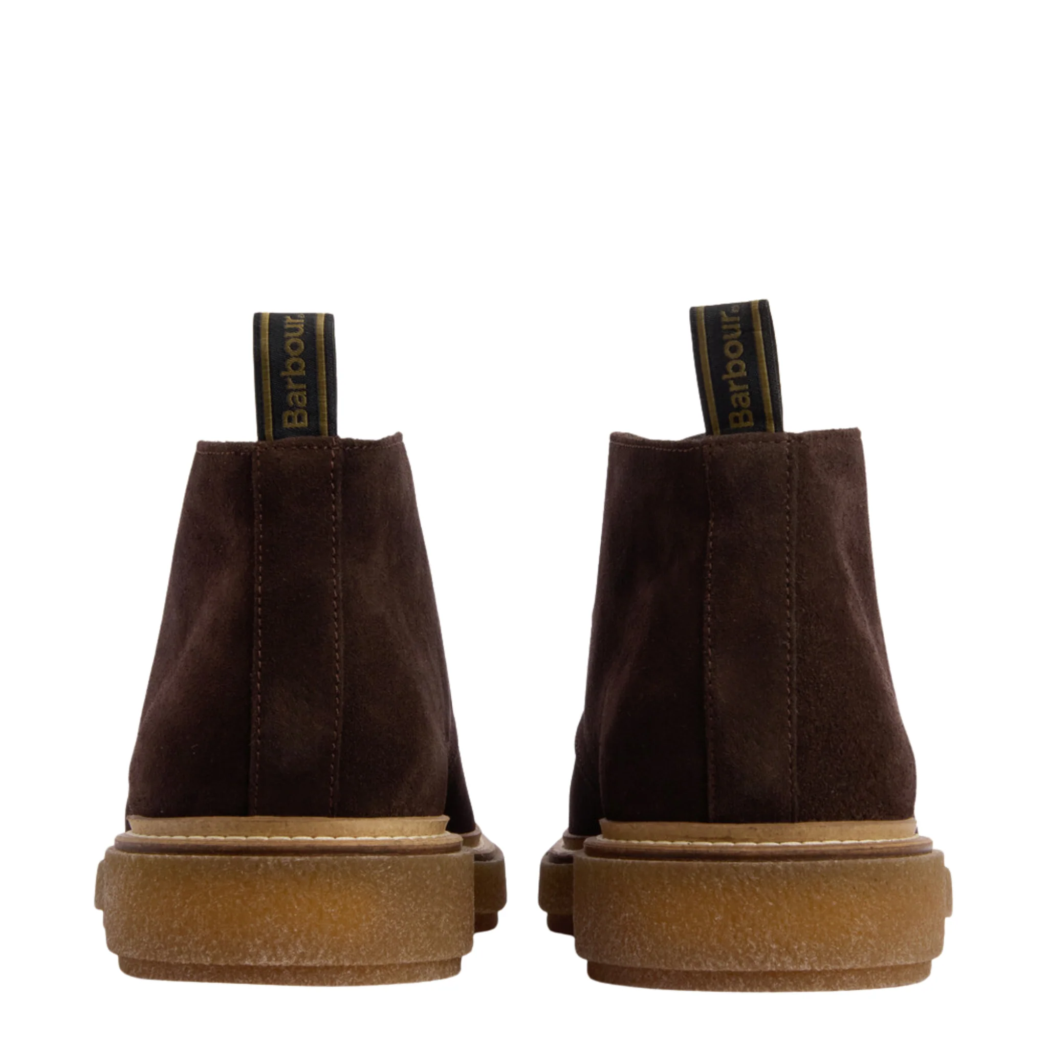 Mens Barbour Chocolate Suede Blaine Boots - Image 4