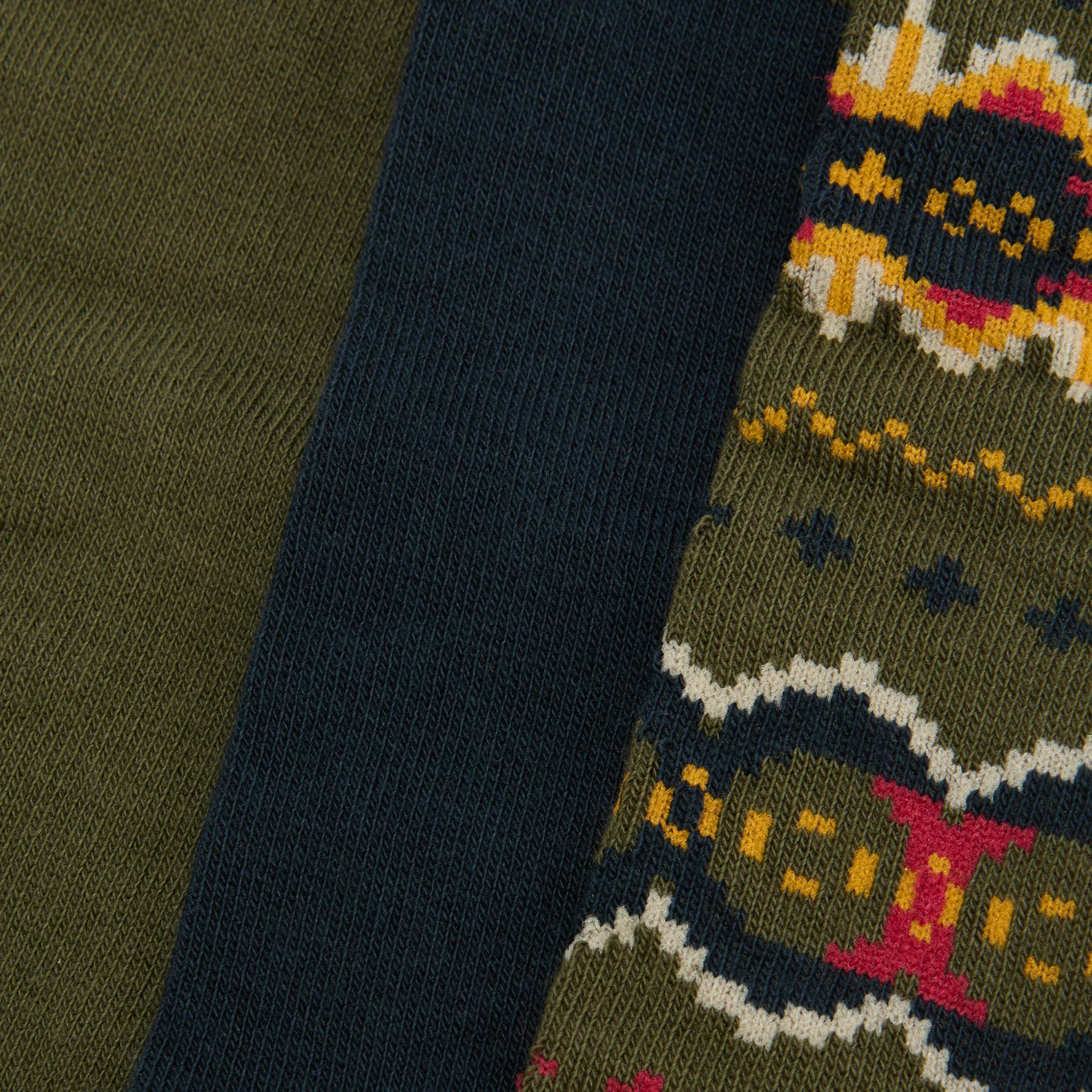 Mens Barbour Classic Tartan Case Fair Isle Socks Gift Box Set - Image 4