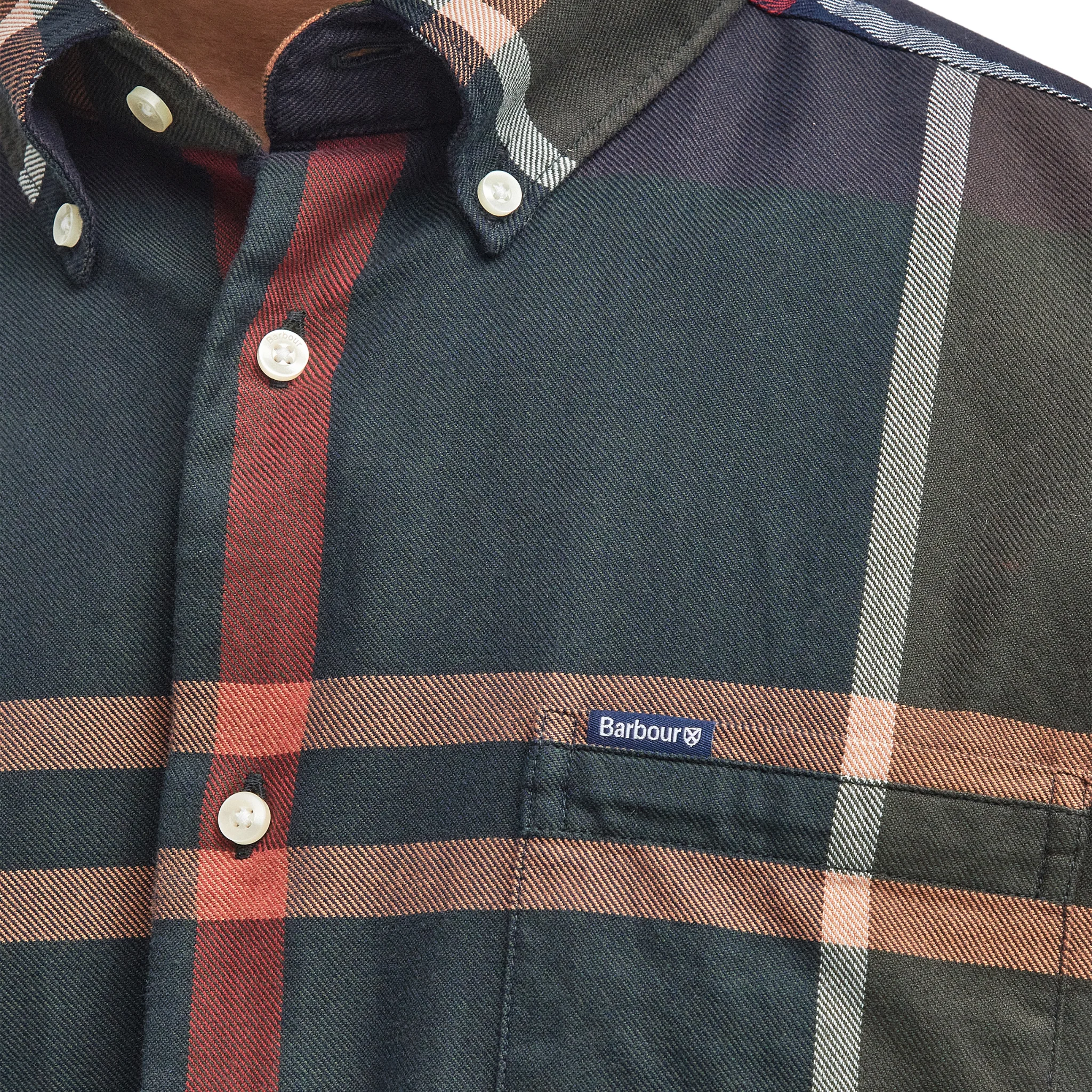 Mens Barbour Classic Tartan Dunoon Tailored L/s Shirt - Image 4