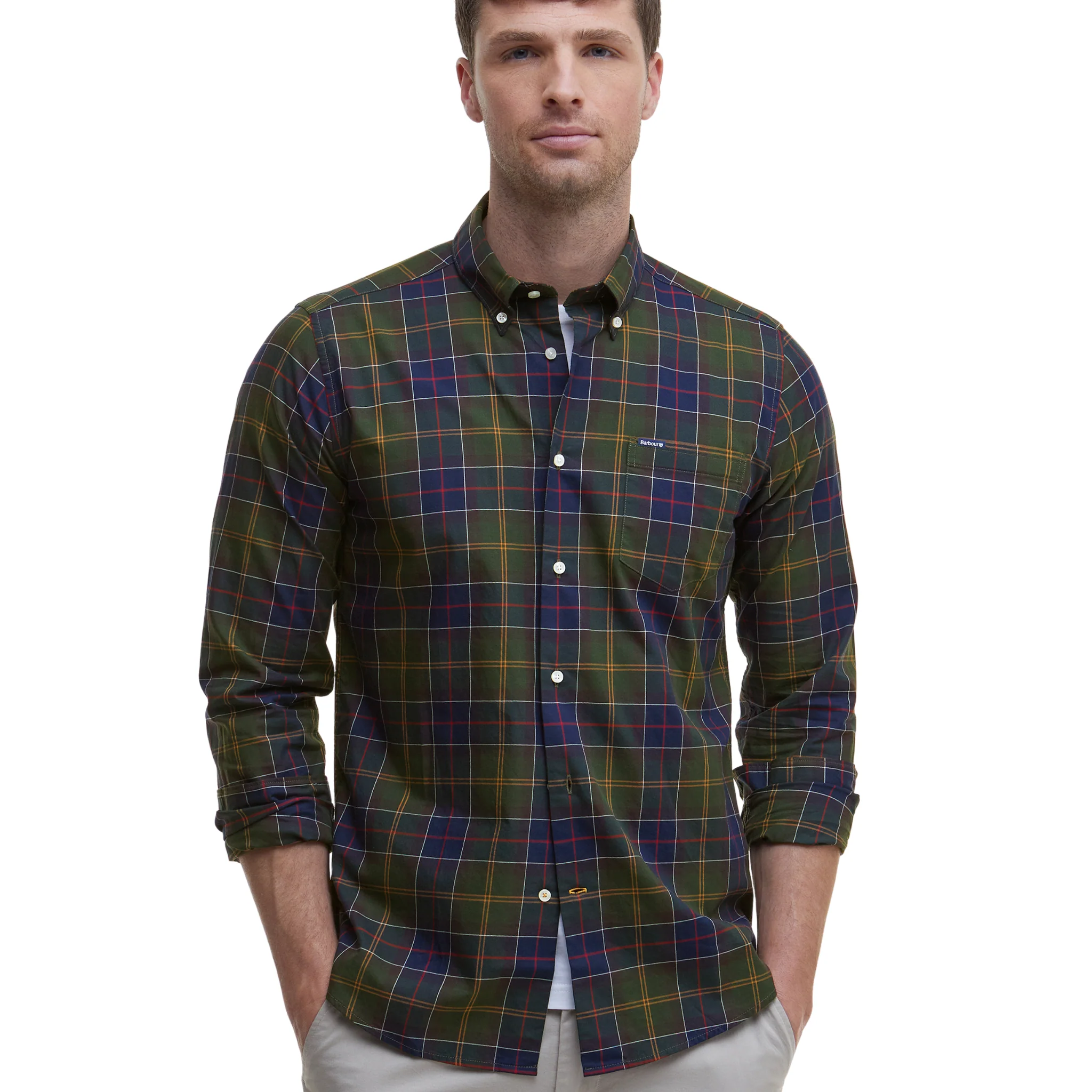 Mens Barbour Classic Tartan Wetheram Tailored L/s Shirt - Image 2