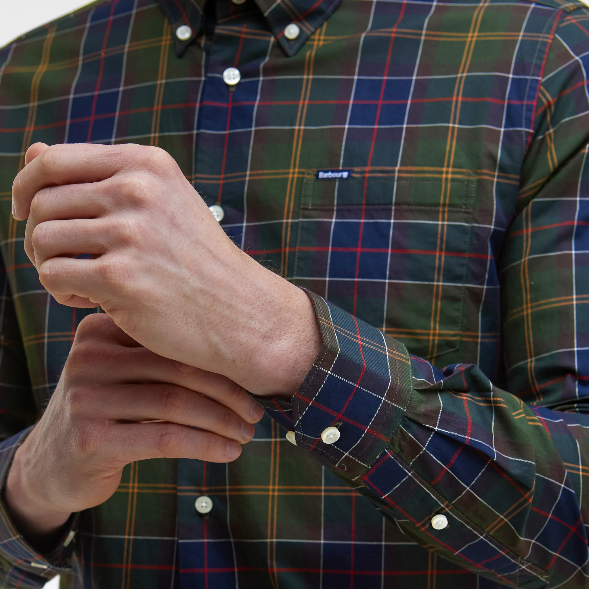 Mens Barbour Classic Tartan Wetheram Tailored L/s Shirt - Image 4