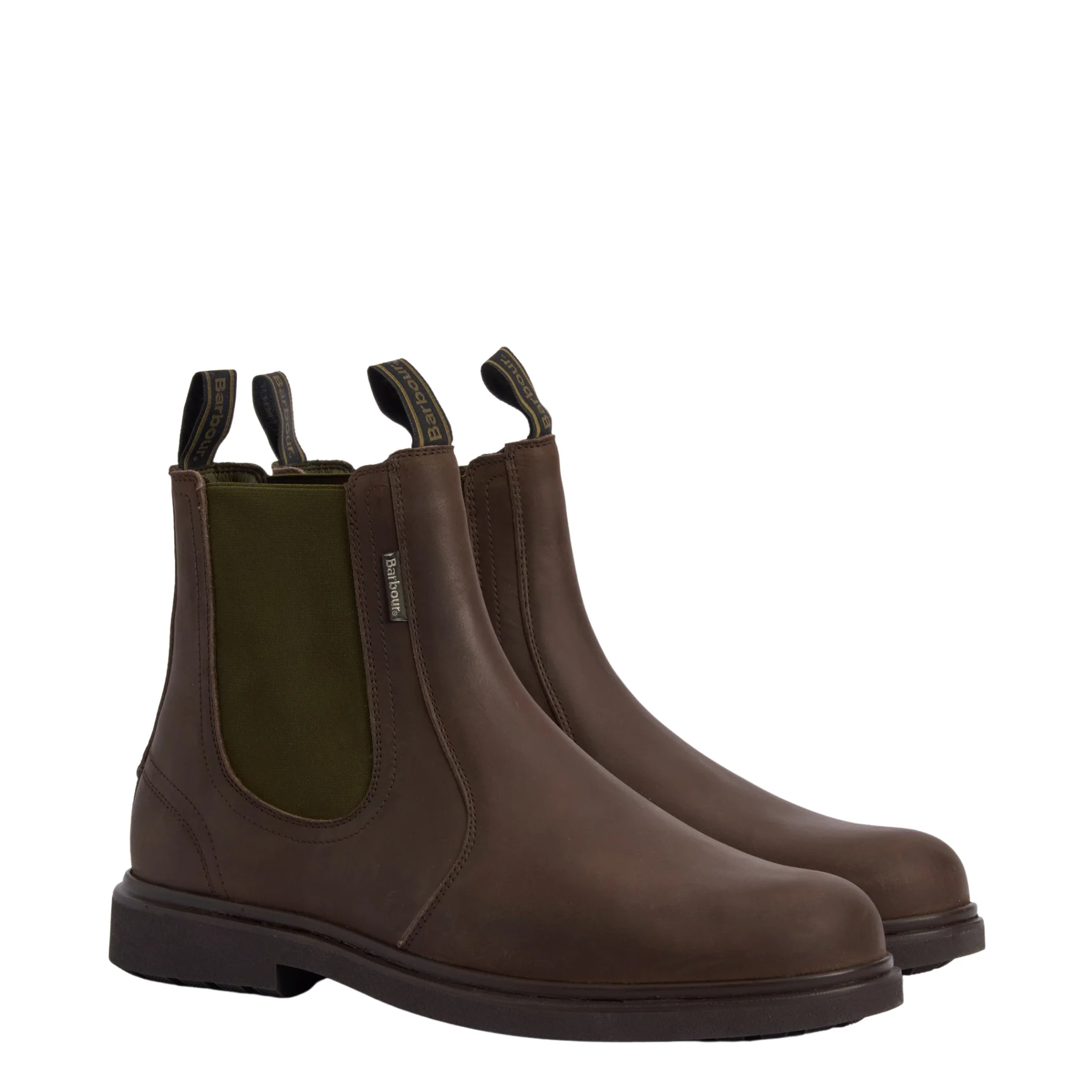 Mens Barbour Dark Brown Hale Chelsea Boots - Image 4