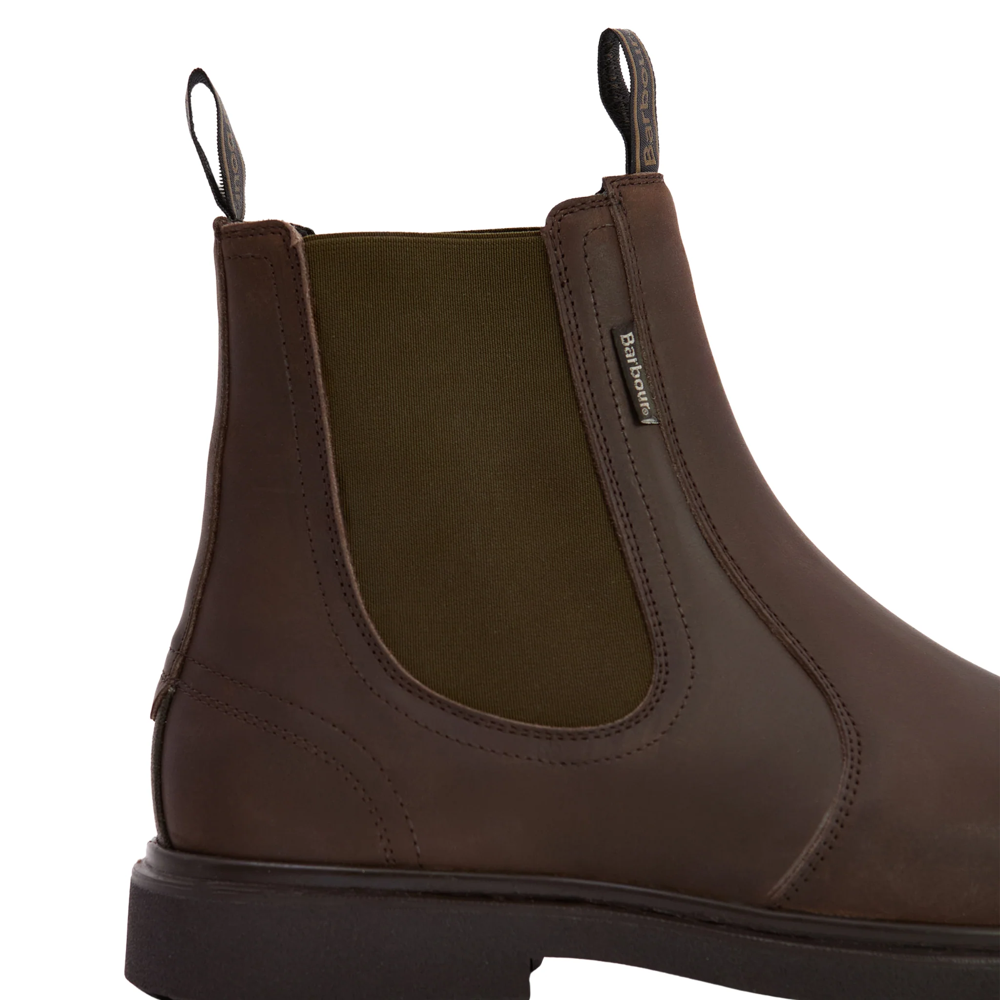 Mens Barbour Dark Brown Hale Chelsea Boots - Image 5