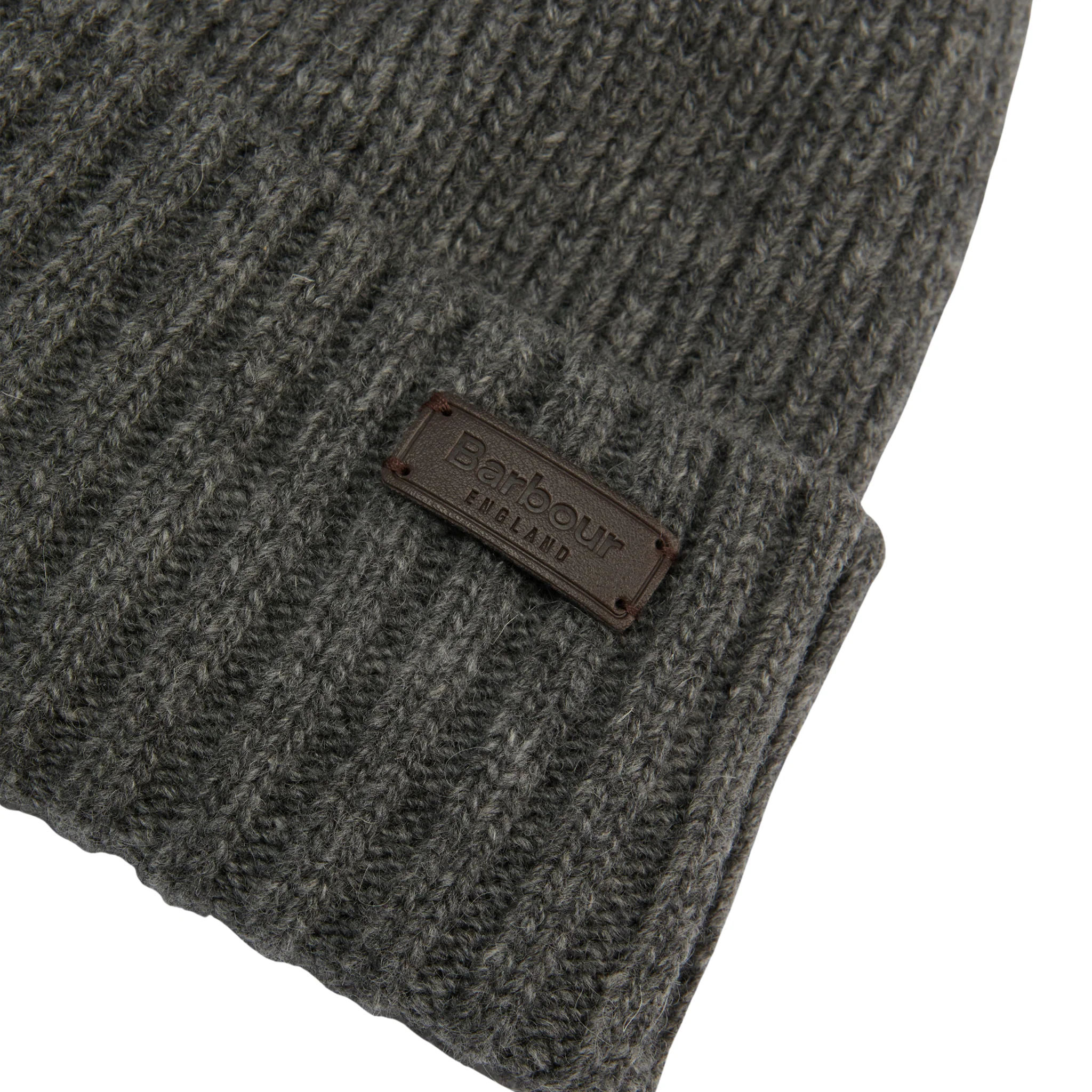 Mens Barbour Grey Carlton Beanie & Gloves Gift Set - Image 4