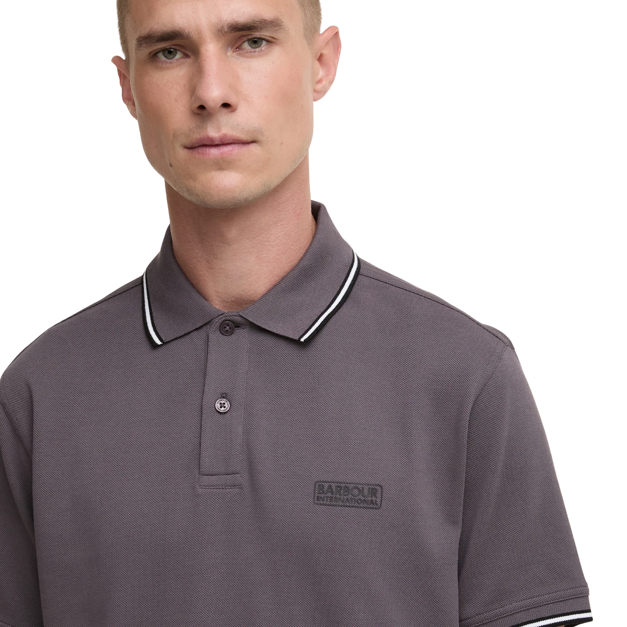 Mens Barbour International Aluminium Evan S/s Polo Shirt - Image 4