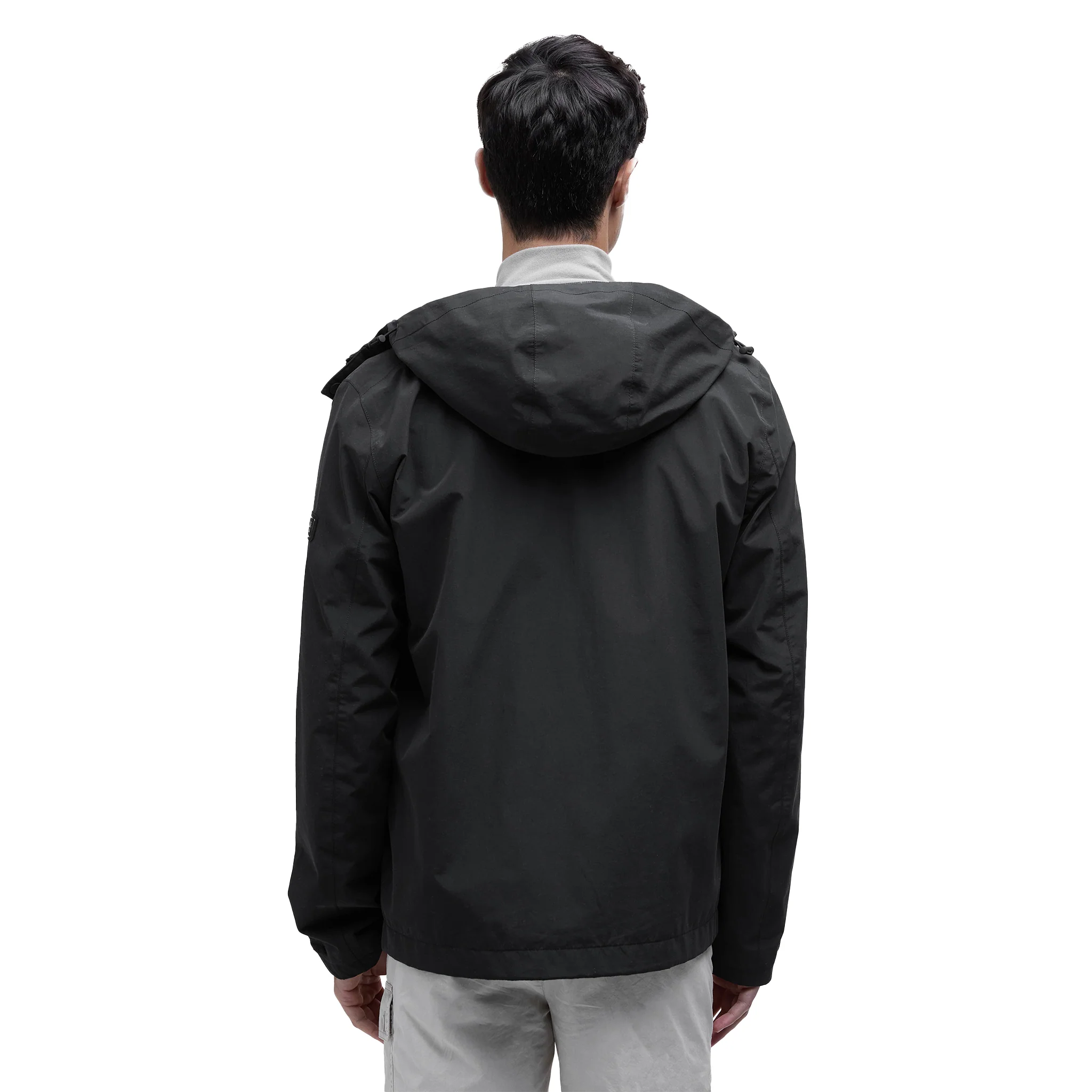 Mens Barbour International Black Cliffway Waterproof Jacket - Image 8