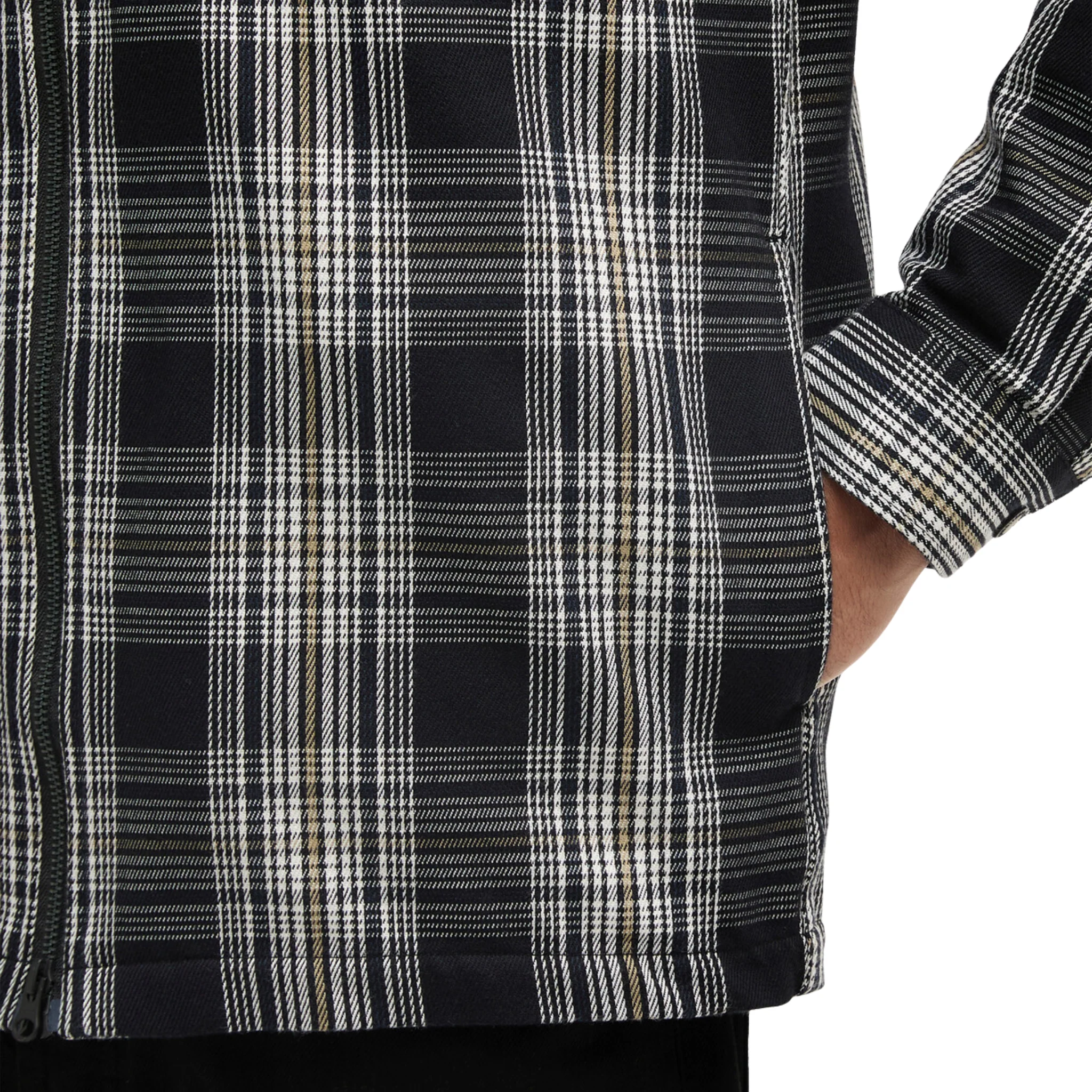 Mens Barbour International Black Seafield Check Overshirt - Image 4