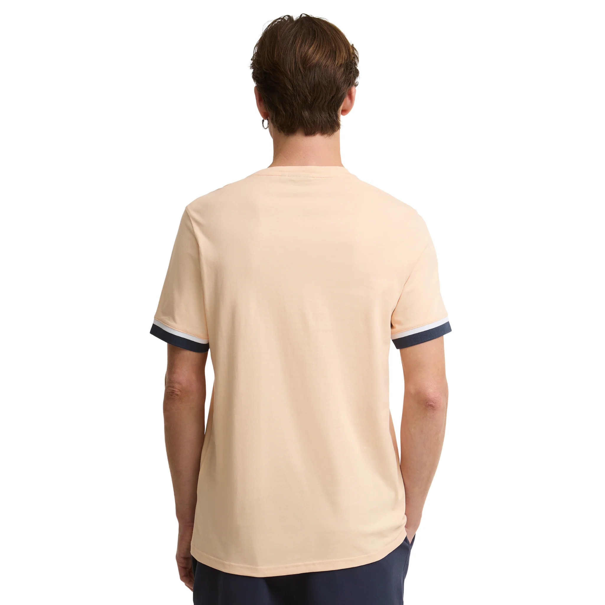 Mens Barbour International Bleached Apricot Deep Cuff Evan S/s T Shirt - Image 4