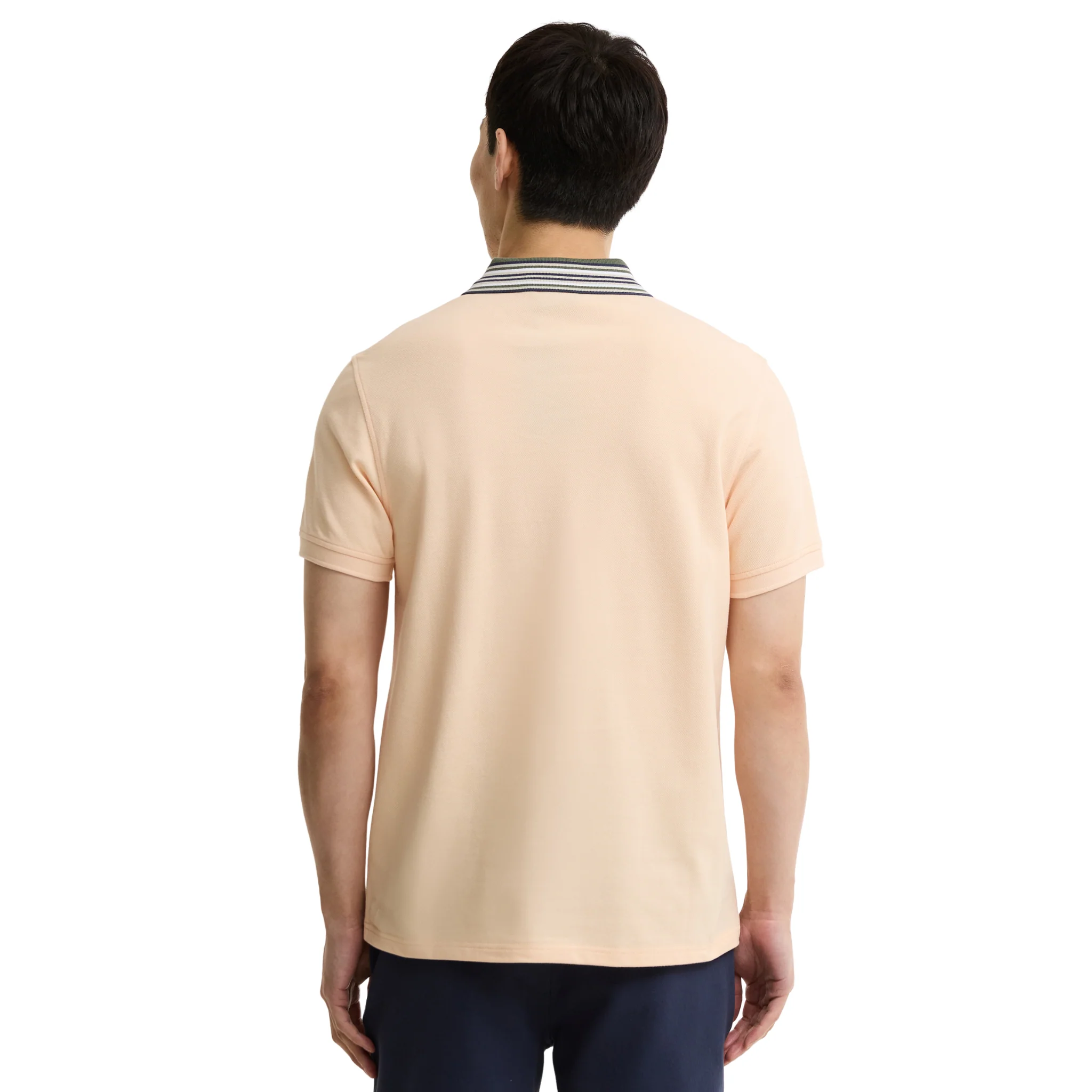 Mens Barbour International Bleached Apricot Neville S/s Polo Shirt - Image 4