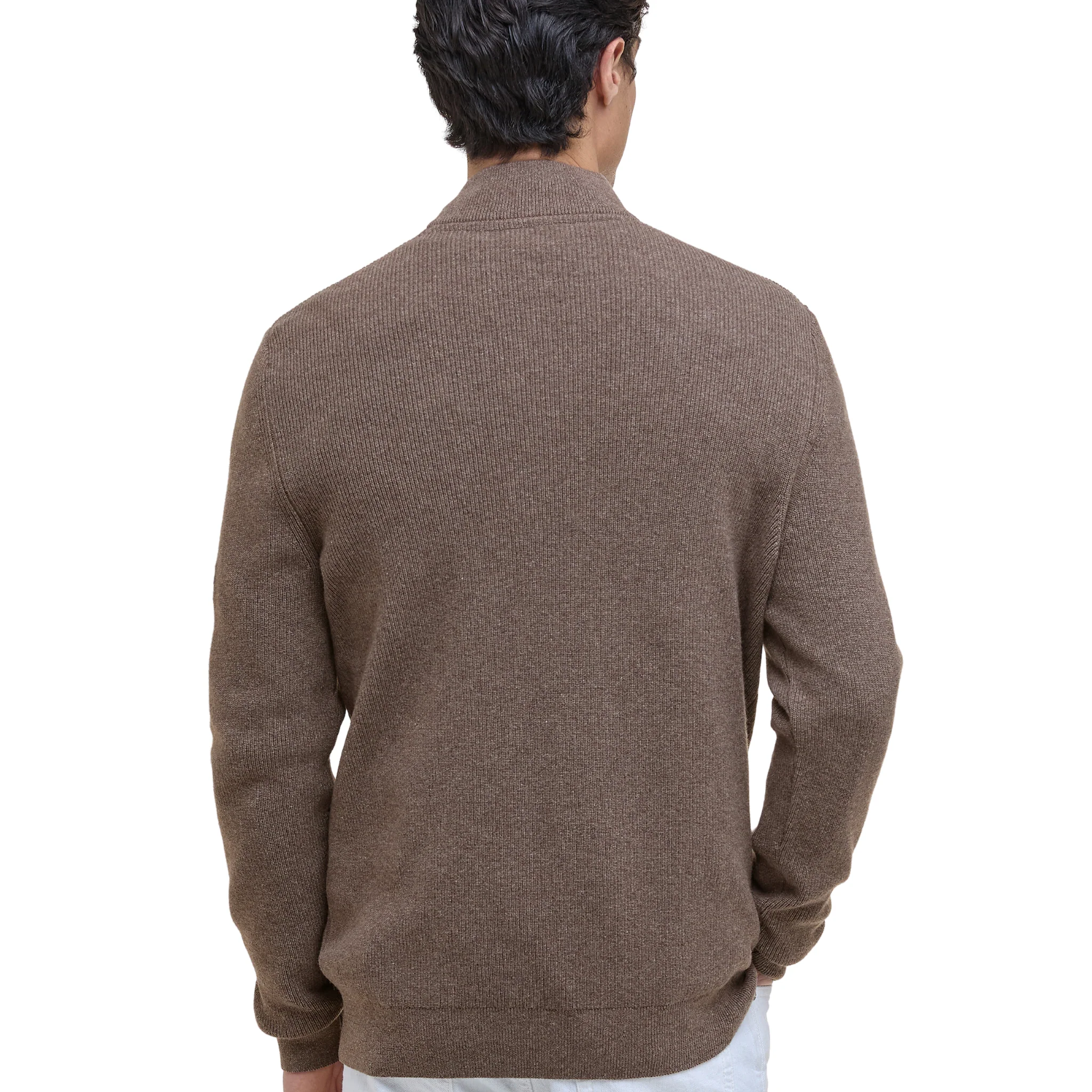 Mens Barbour International Brindle Crawley Funnel Neck Half Zip Knit - Image 4