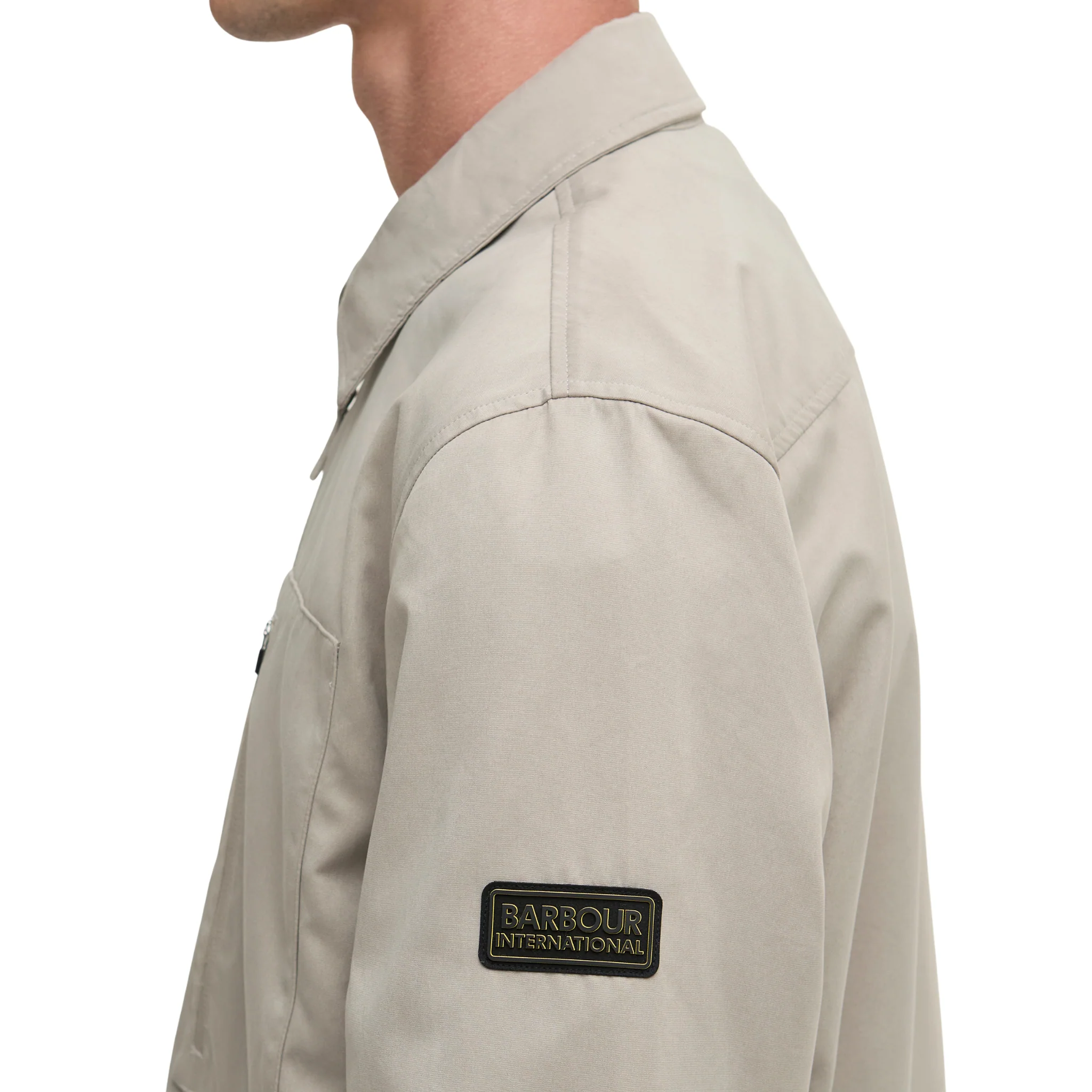 Mens Barbour International Concrete Coil Overshirt - Image 4