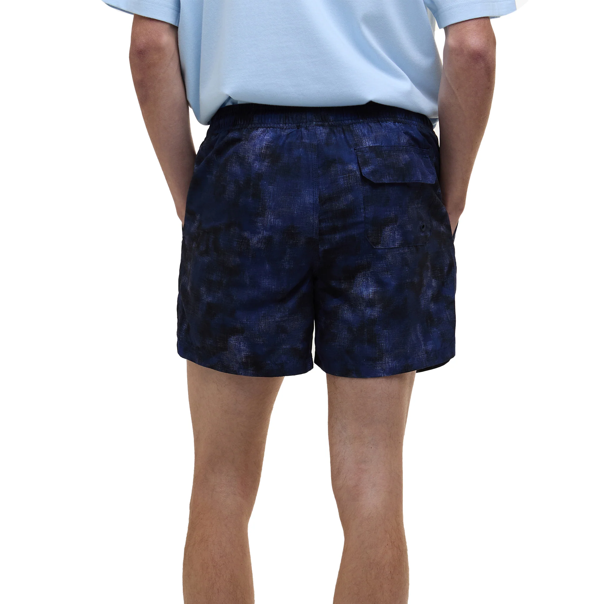 Mens Barbour International Midnight Blue Camo Ikat Swim Shorts - Image 4