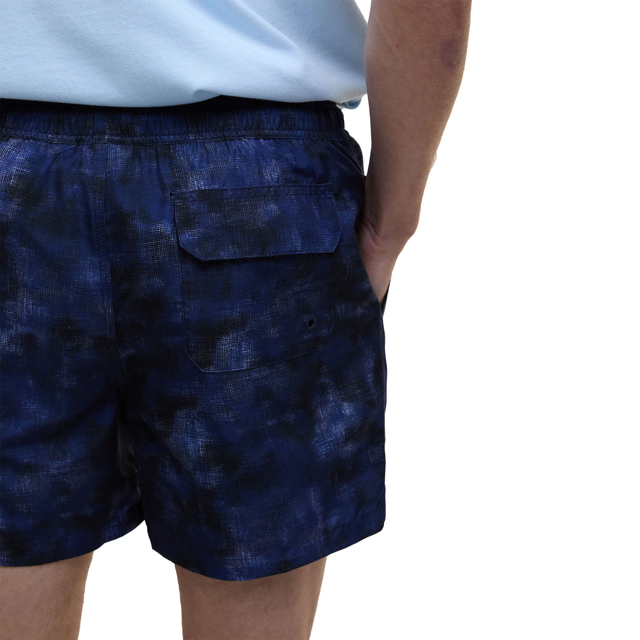 Mens Barbour International Midnight Blue Camo Ikat Swim Shorts - Image 5