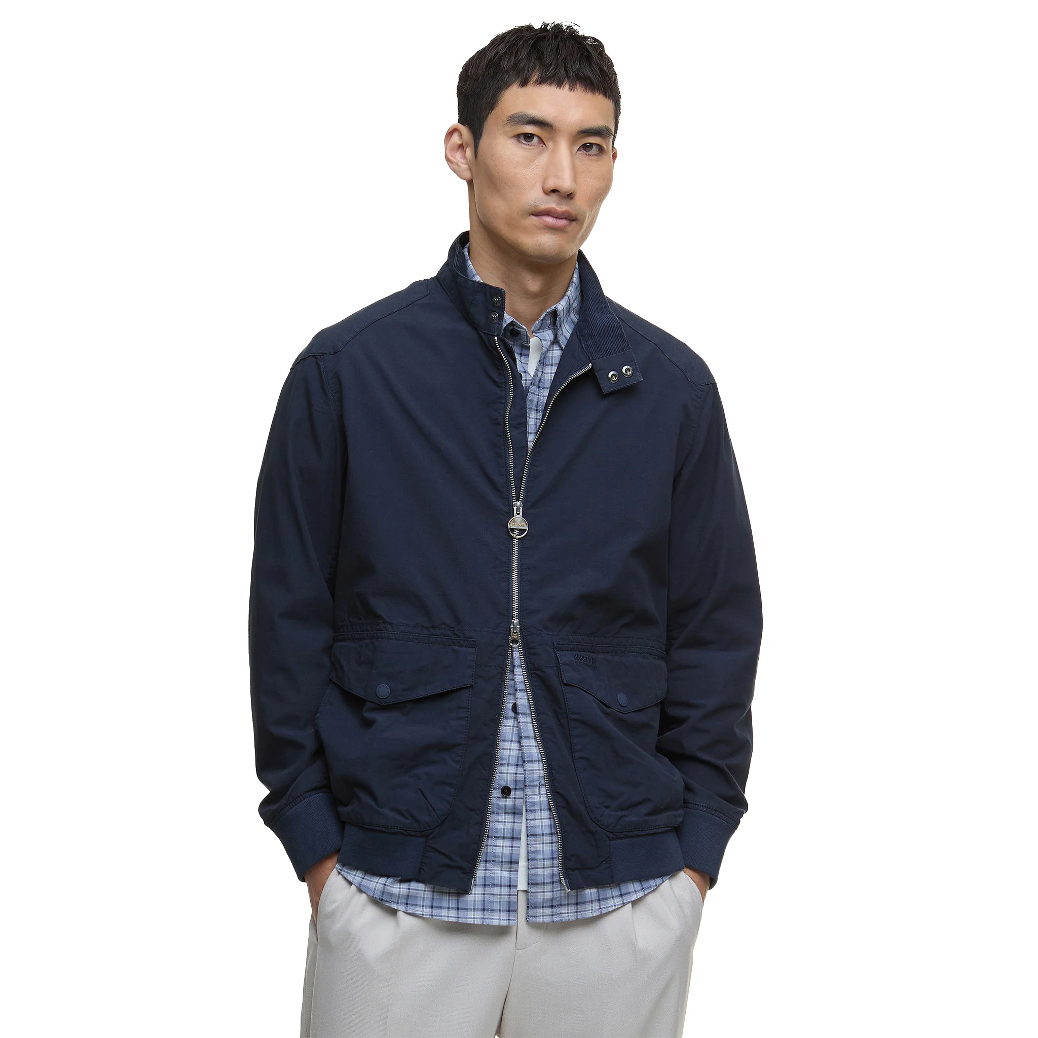Mens Barbour International Navy Matley Casual Jacket - Image 2