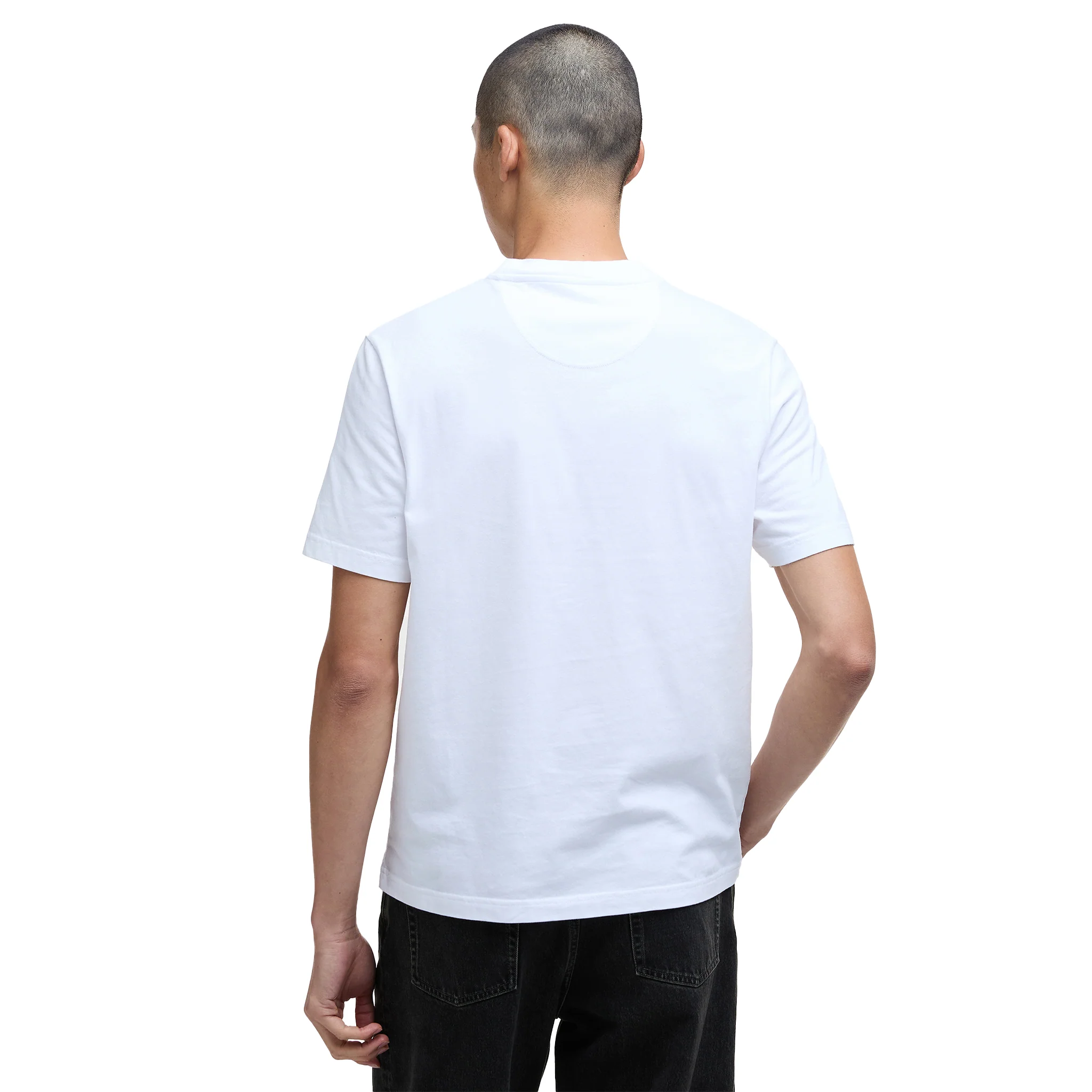 Mens Barbour International Whisper White Nicholl SMQ Graphic S/s T Shirt - Image 5