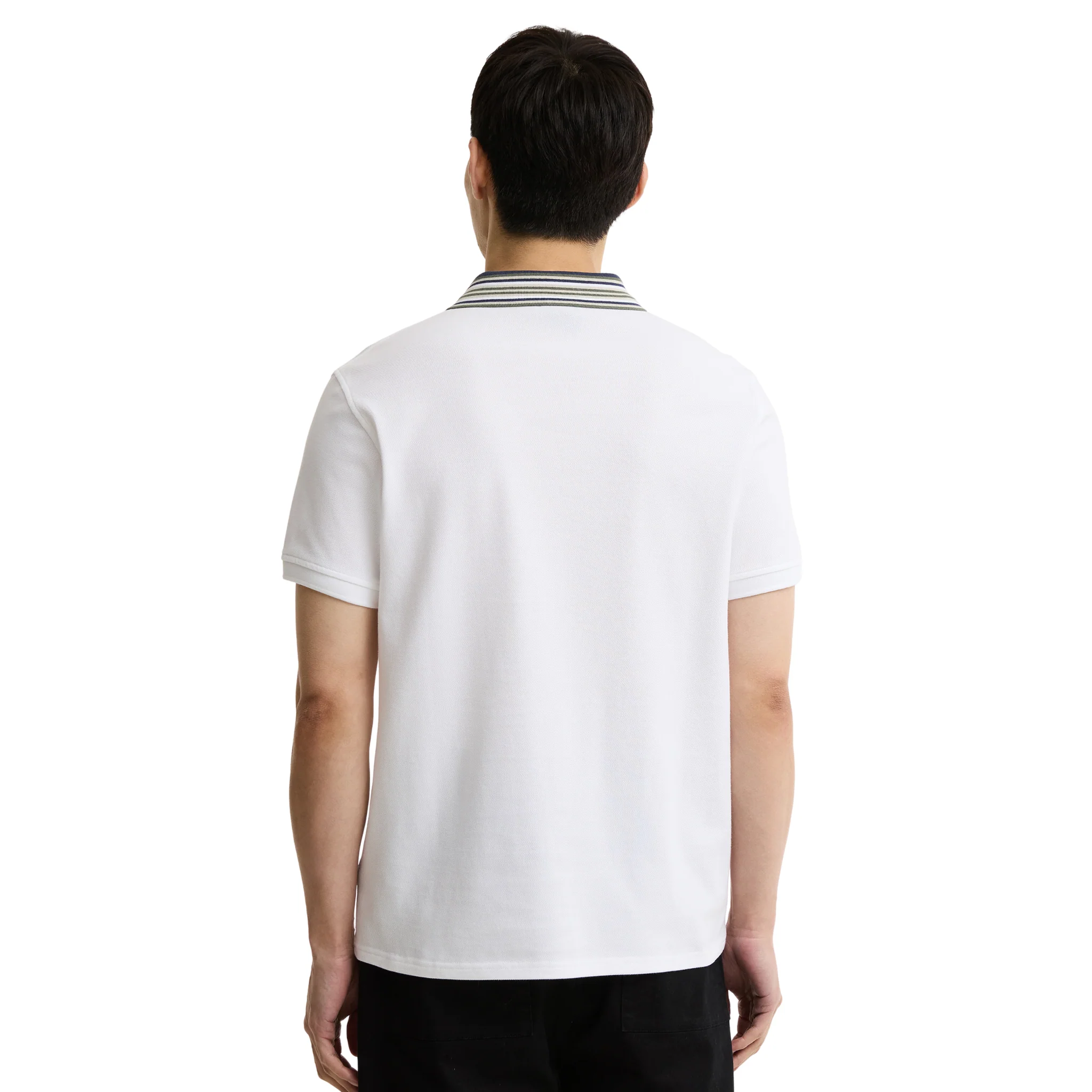 Mens Barbour International White Neville S/s Polo Shirt - Image 4