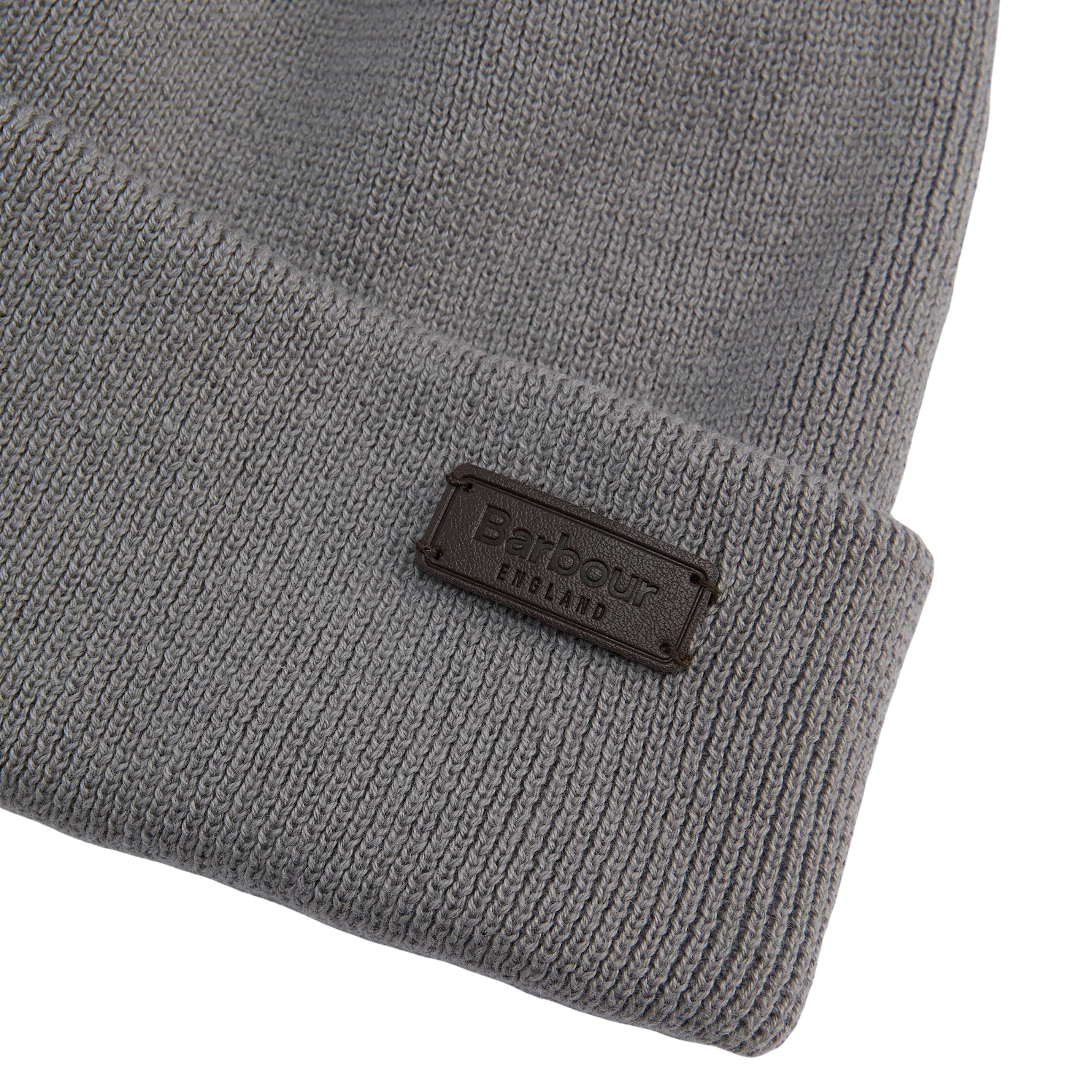Mens Barbour Midnight Oak Swinton Beanie & Galingale Scarf Gift Set - Image 4