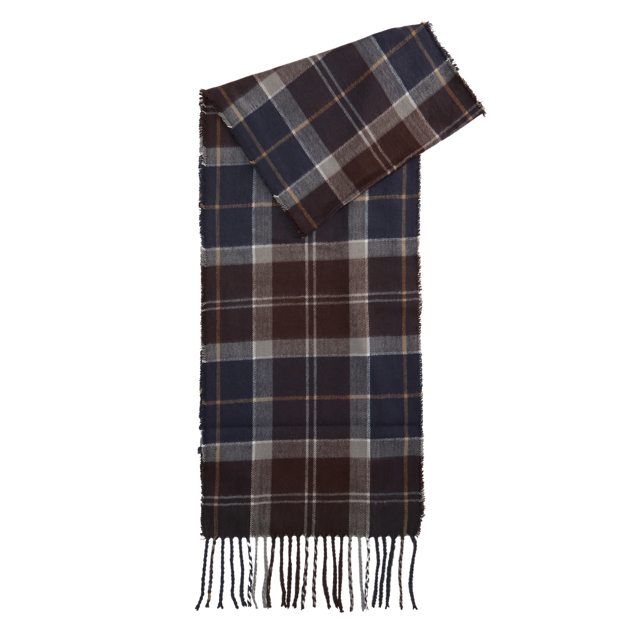 Mens Barbour Midnight Oak Swinton Beanie & Galingale Scarf Gift Set - Image 5
