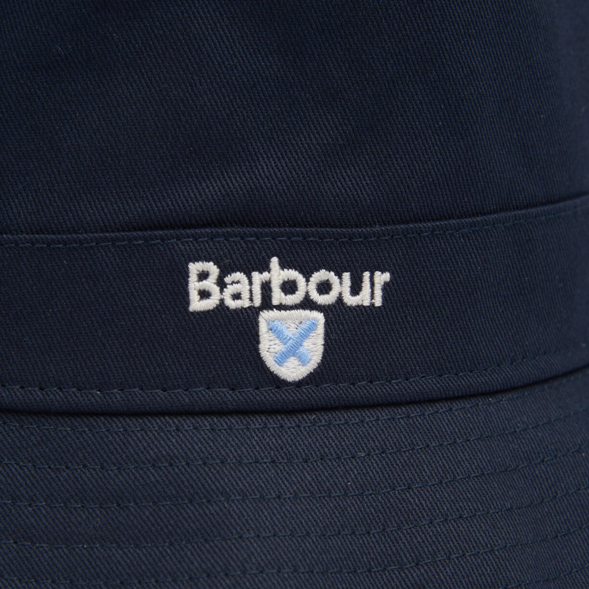 Mens Barbour Navy Cascade Bucket Hat - Image 3