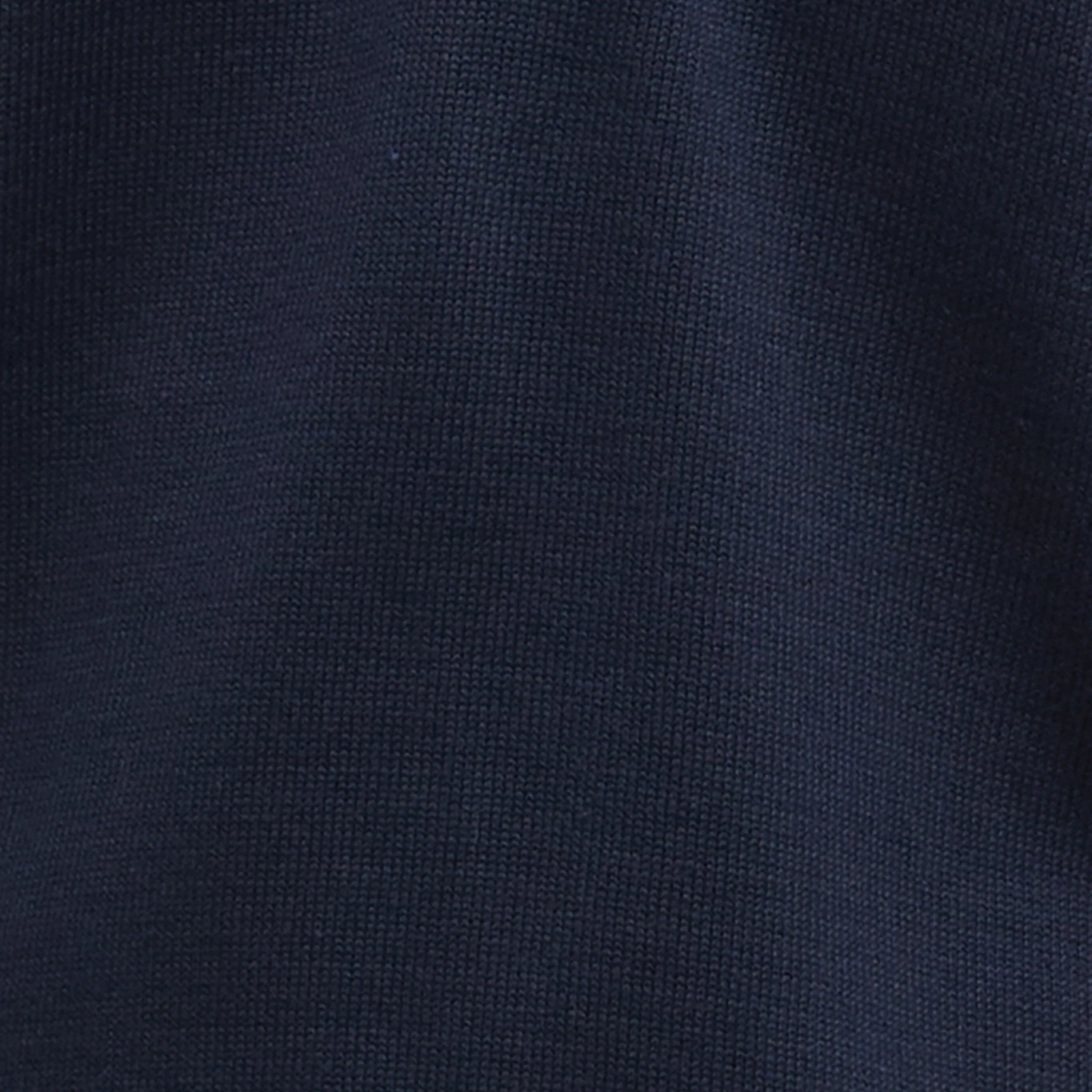 Mens Barbour Navy Cotton Half Zip Knitted Jumper - Image 6