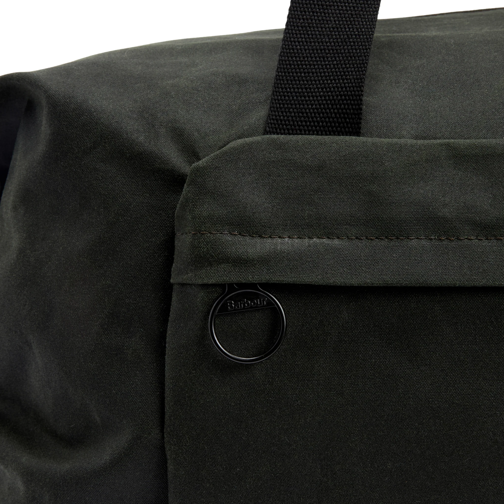 Mens Barbour Sage/Classic Tartan Field Wax Holdall - Image 5