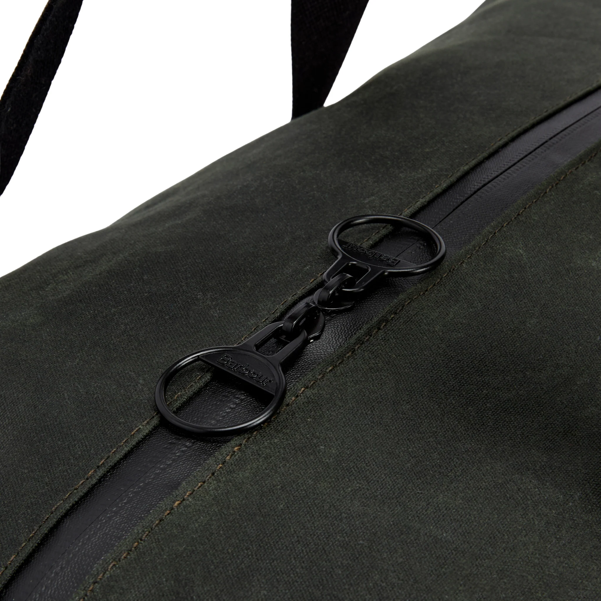 Mens Barbour Sage/Classic Tartan Field Wax Holdall - Image 8