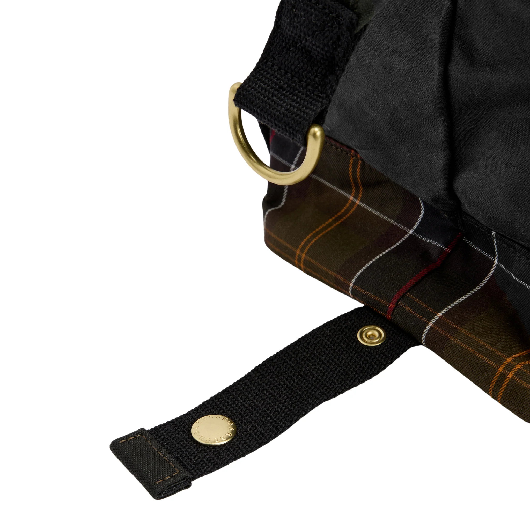 Mens Barbour Sage/Classic Tartan Field Wax Holdall - Image 9