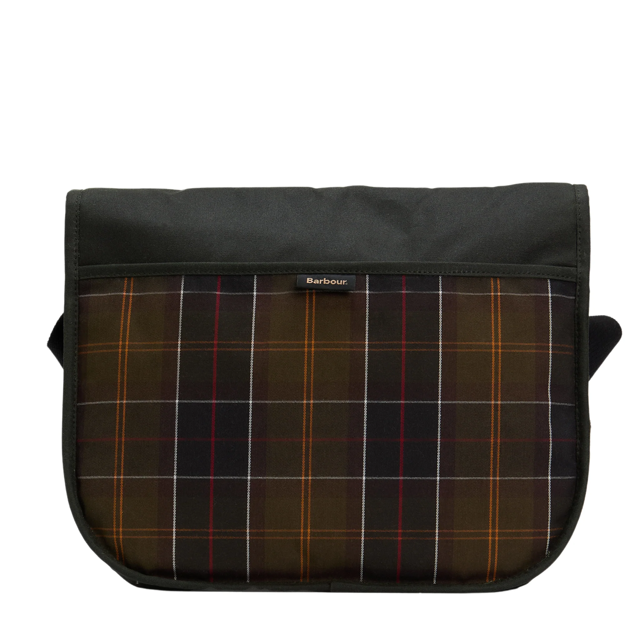 Mens Barbour Sage Field Wax Riever Crossbody Bag - Image 4