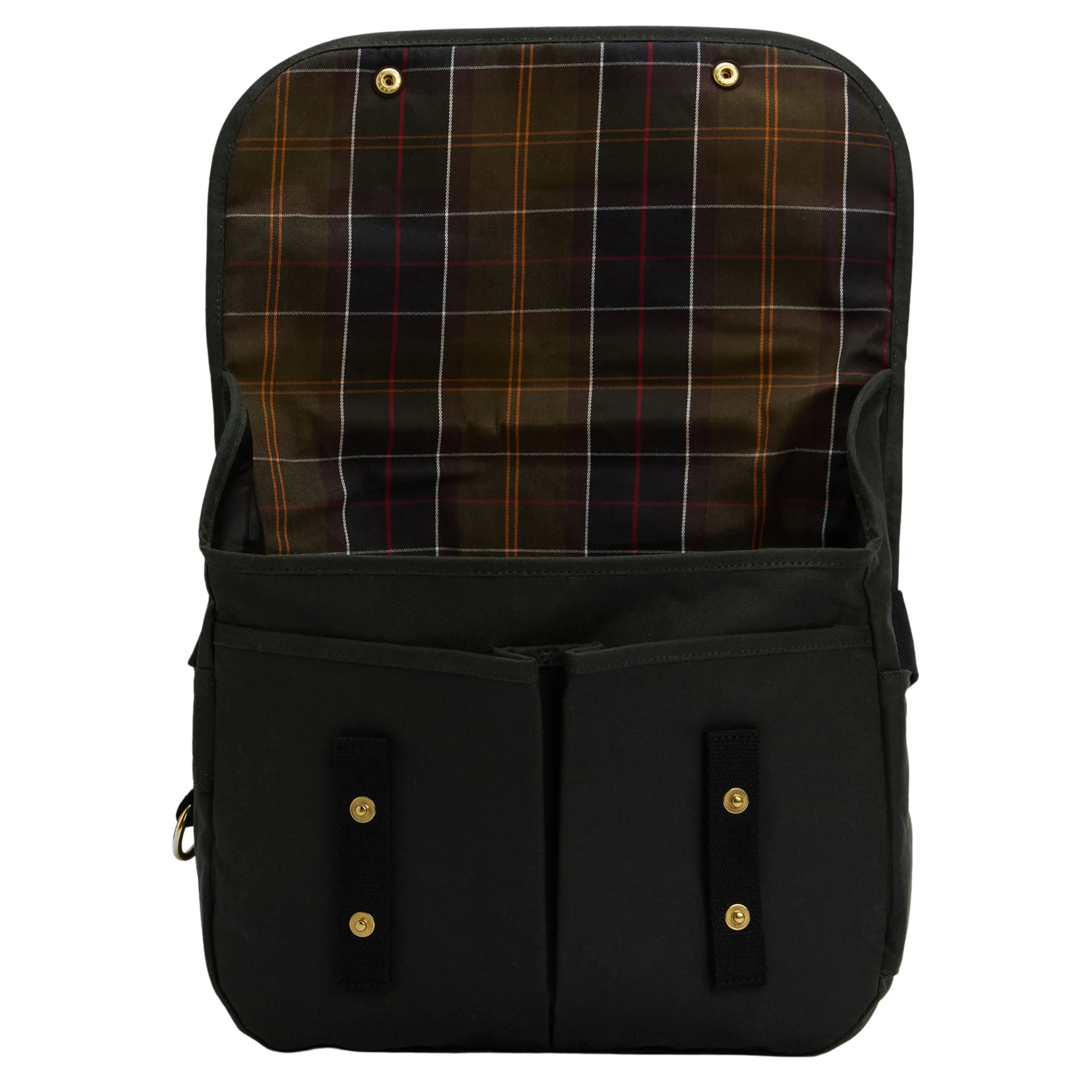 Mens Barbour Sage Field Wax Riever Crossbody Bag - Image 8