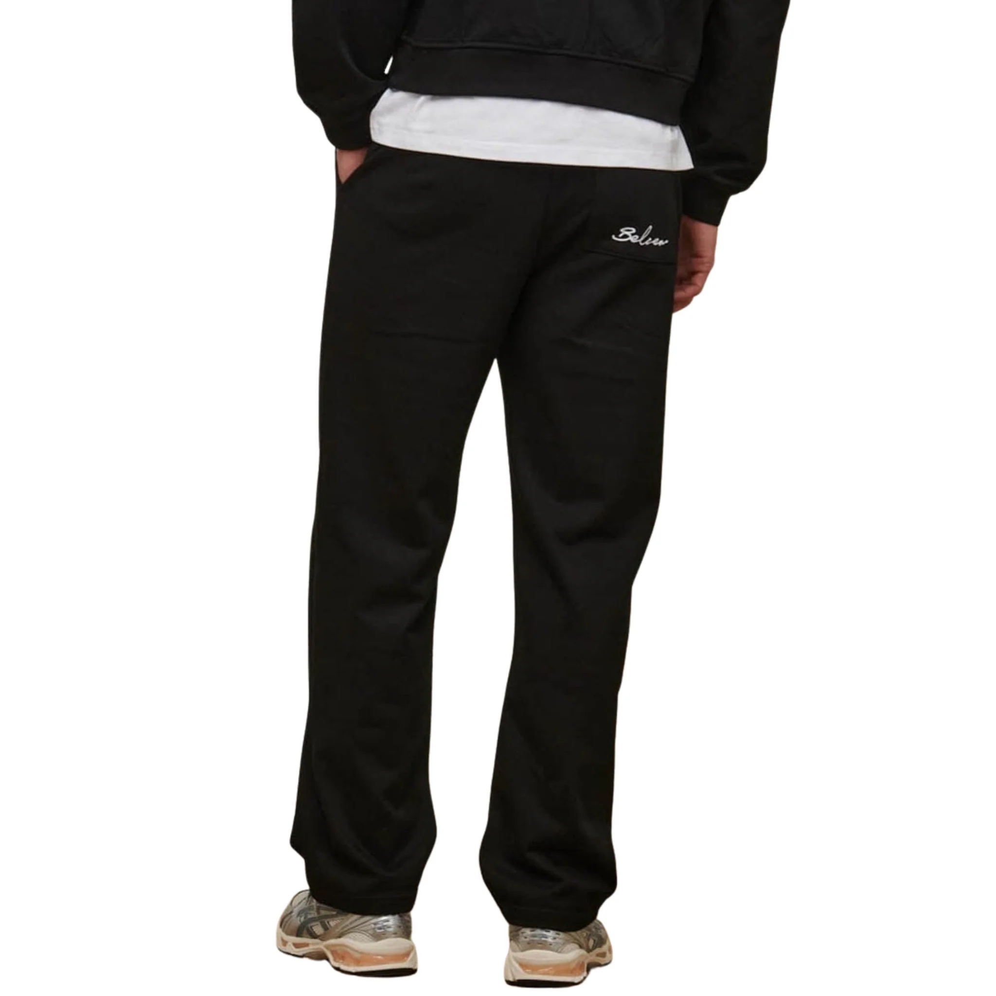 Mens Belier Black Logo Joggers - Image 3